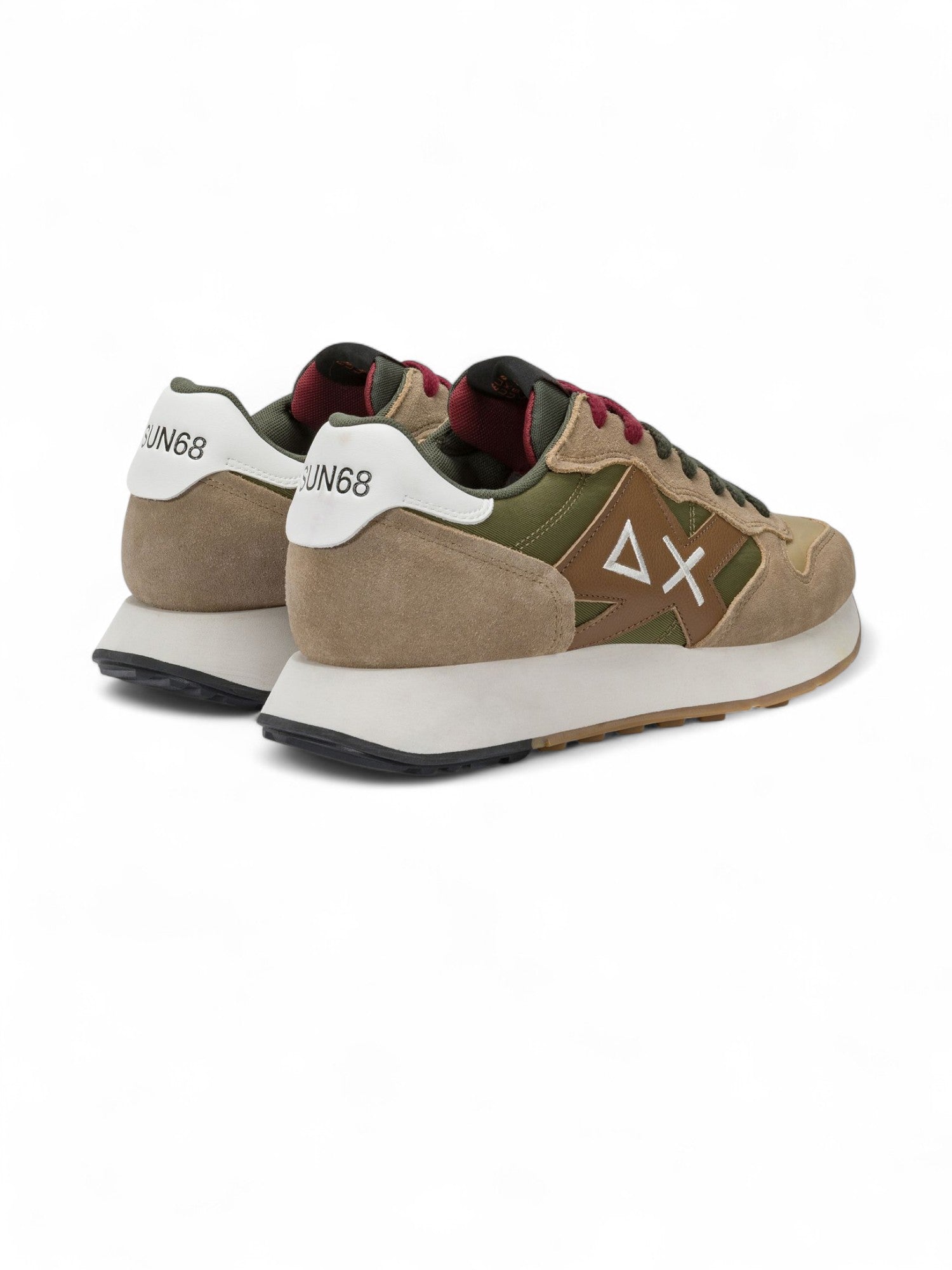Sun68 Sneakers Uomo Jaki Bicolor Beige Scuro - Z45114-77