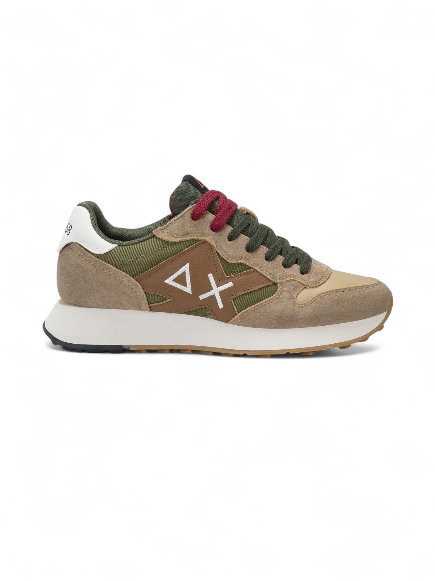 Sun68 Sneakers Uomo Jaki Bicolor Beige Scuro - Z45114-77