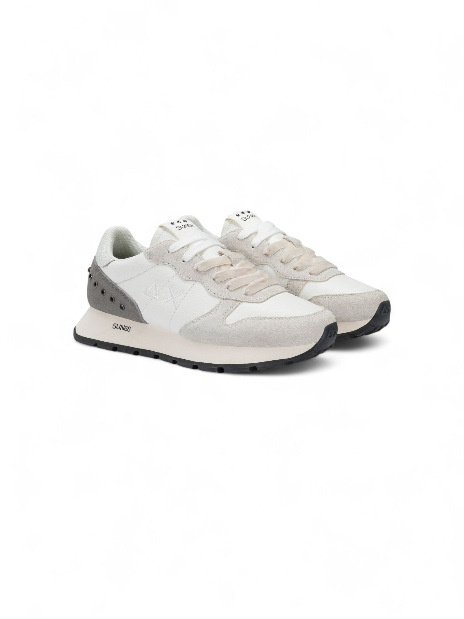 Sun68 Sneakers Donna Ally Studs Bianco Panna - Z45206-31