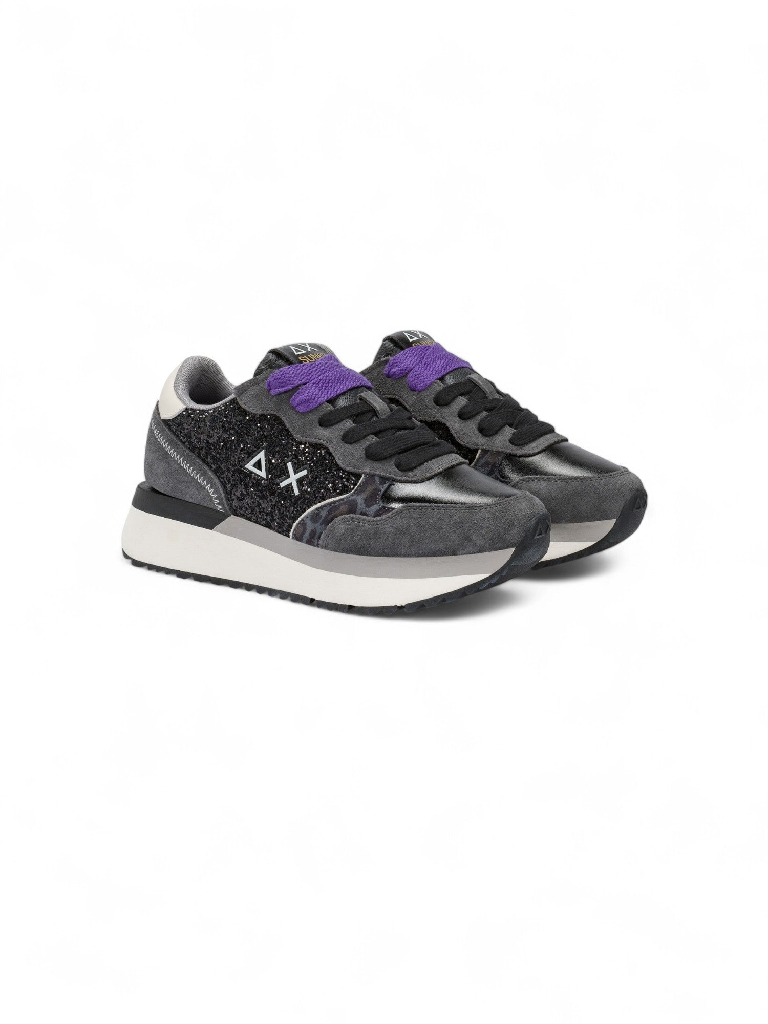Sun68 Sneakers Donna Big Ally Glitter Nero - Z45212-11