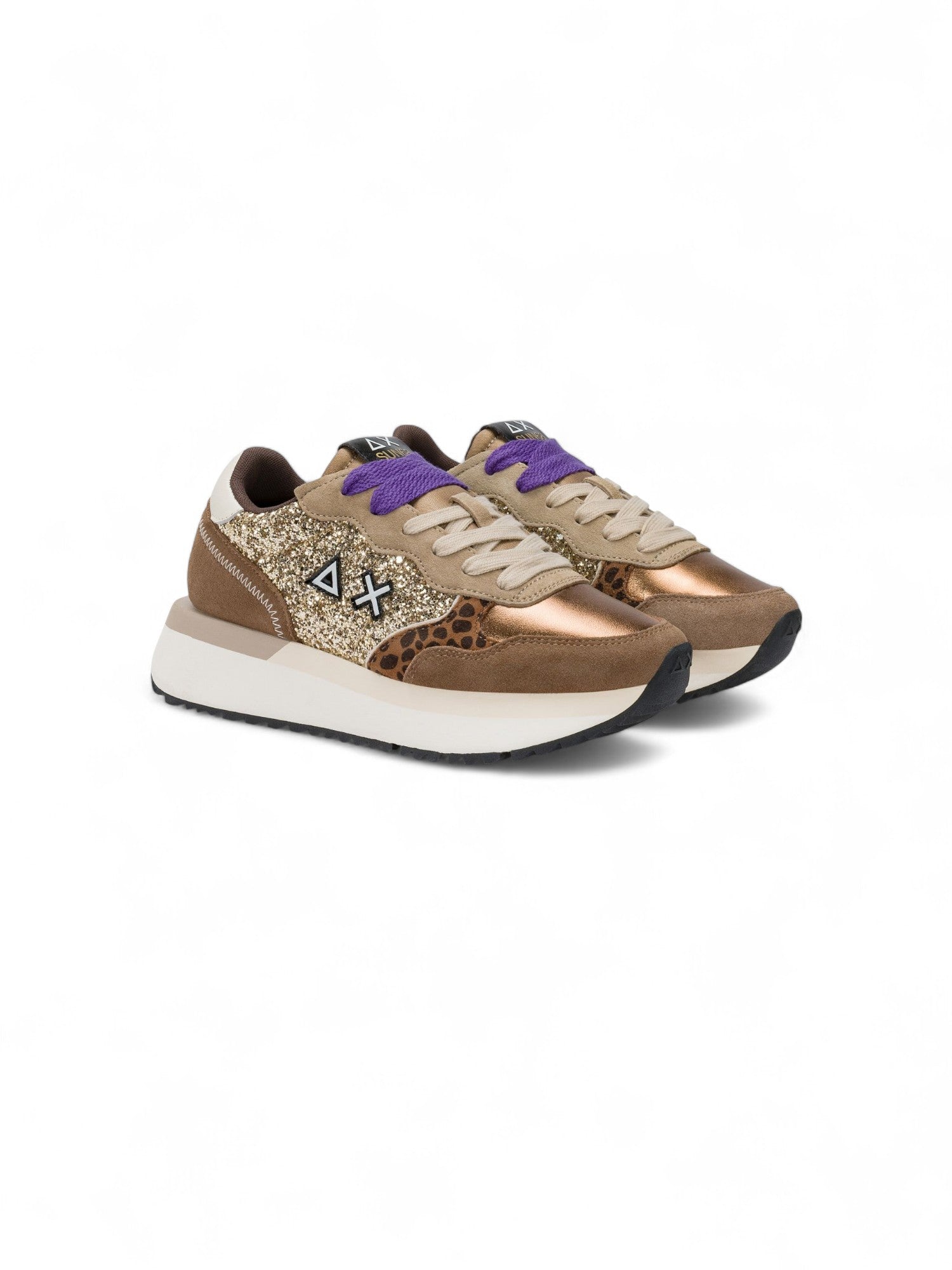 Sun68 Sneakers Donna Big Ally Glitter Oro - Z45212-43