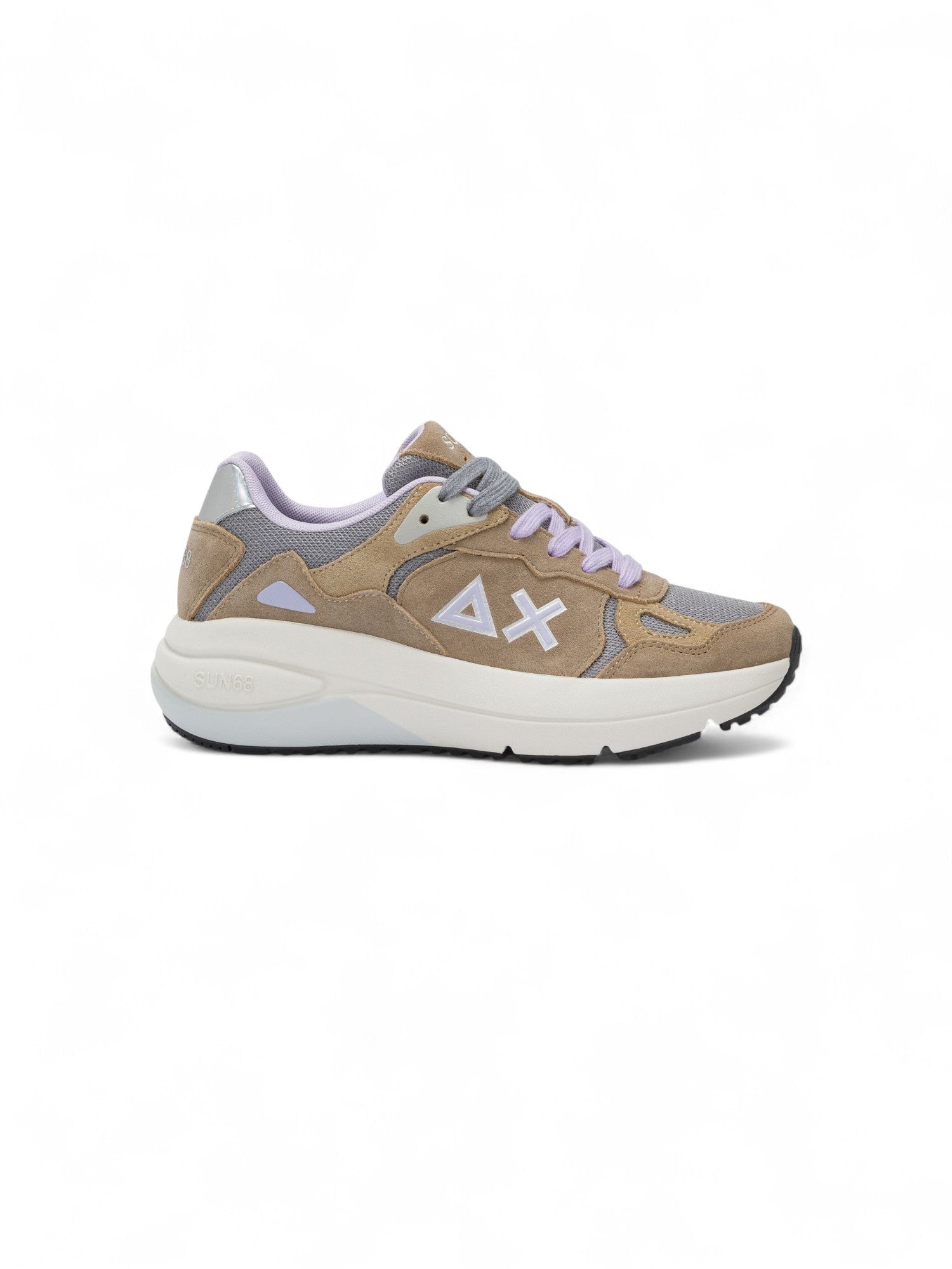 Sun68 Sneakers Donna Venus Suede Beige Scuro - Z45225-77
