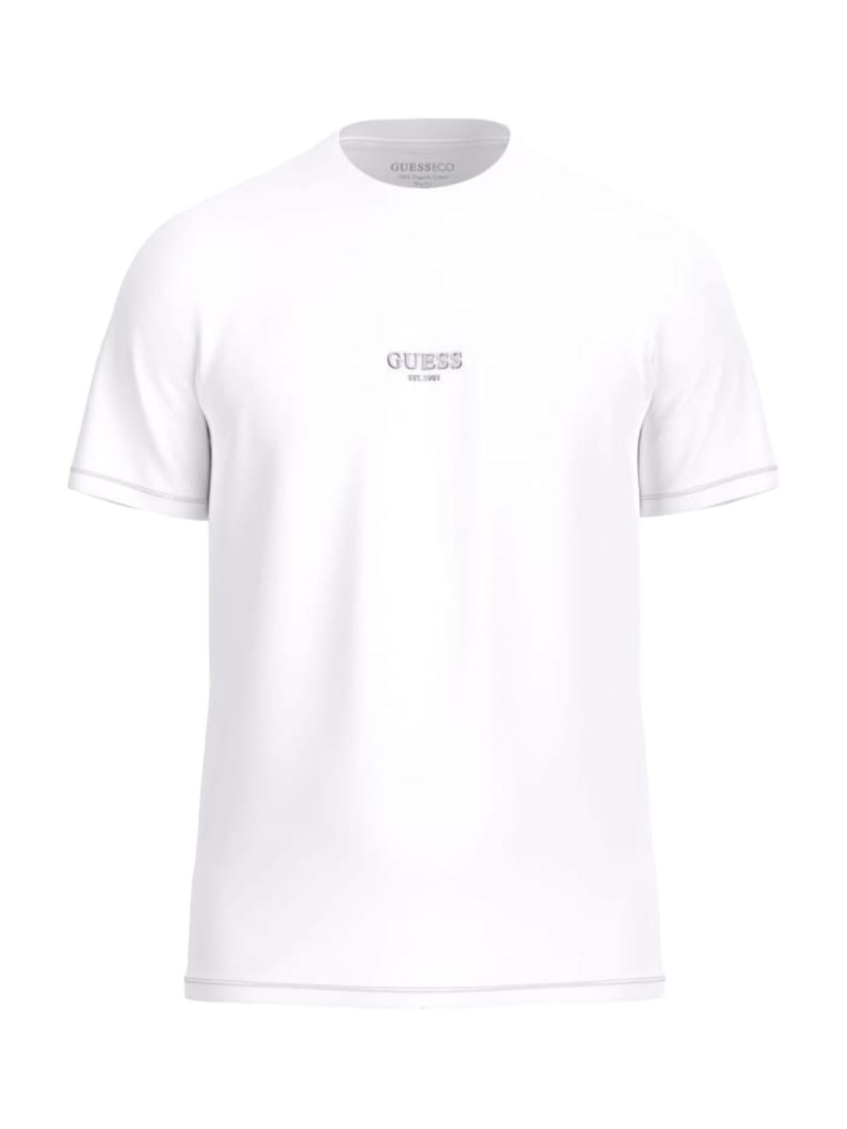 Maglietta Rossa Guess Uomo, Slim Fit In Cotone - Logo Rilievo, Comfort E Stile - 4