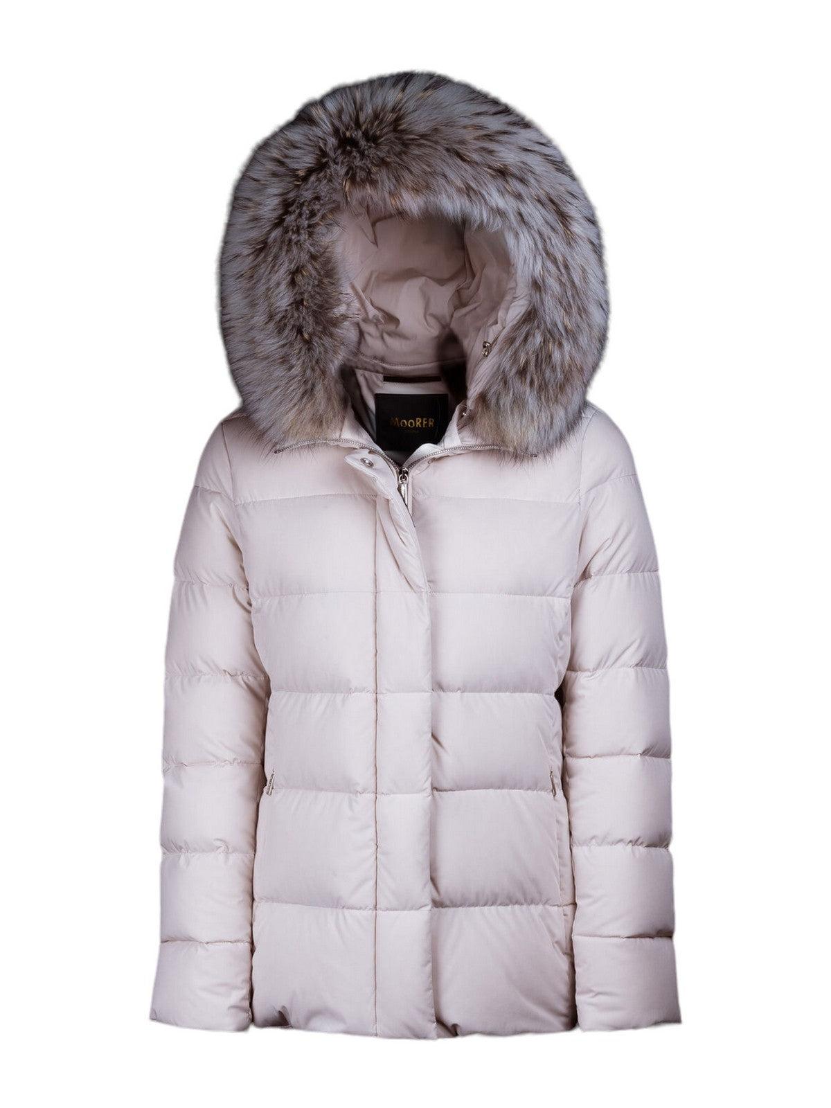 ジャケット MOORER Woman Jacket Ivory MODGI100891KILIE U0119 Women's Luxury Jackets - Leather, Denim, Wool | MooRER®