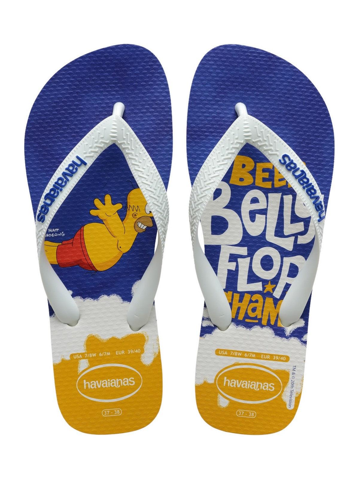 HAVAIANAS Unisex adult flip flops Hav. Simpsons 4137889.7462 White Stilato