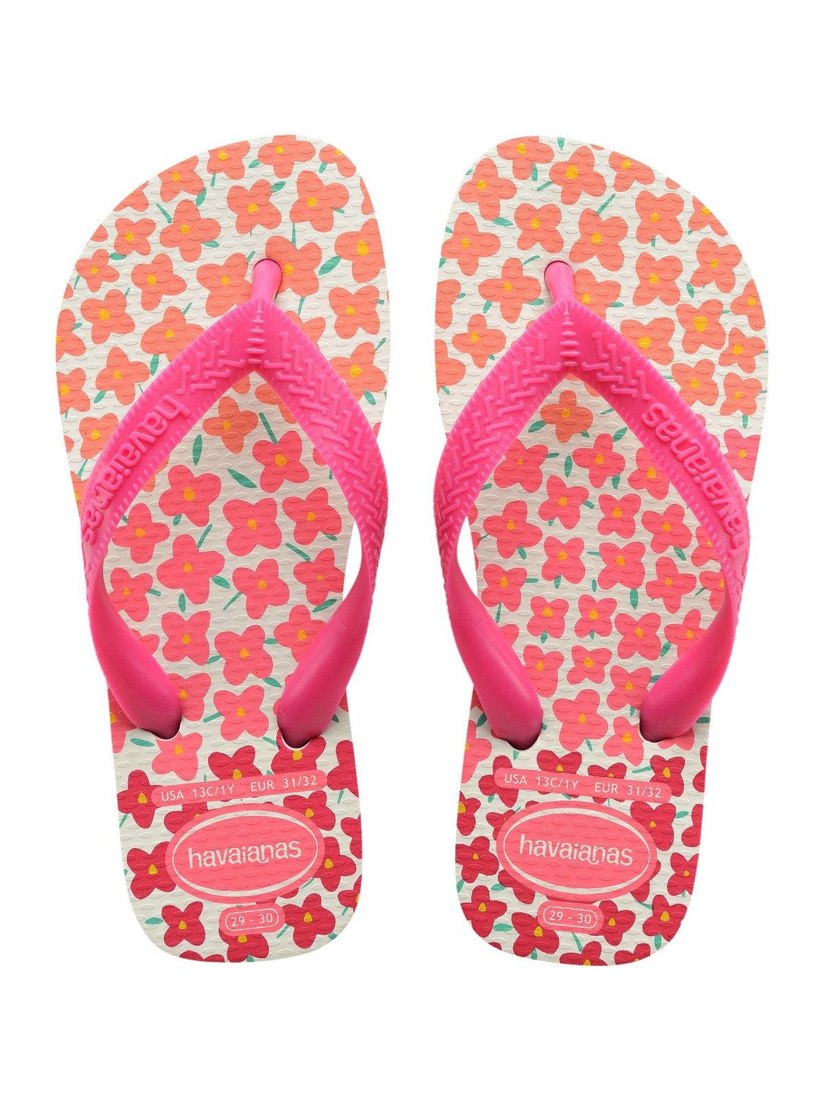 HAVAIANAS Infradito Bambine e ragazze Hav. Kids Flores 4000052.7026 Bianco - Stilato