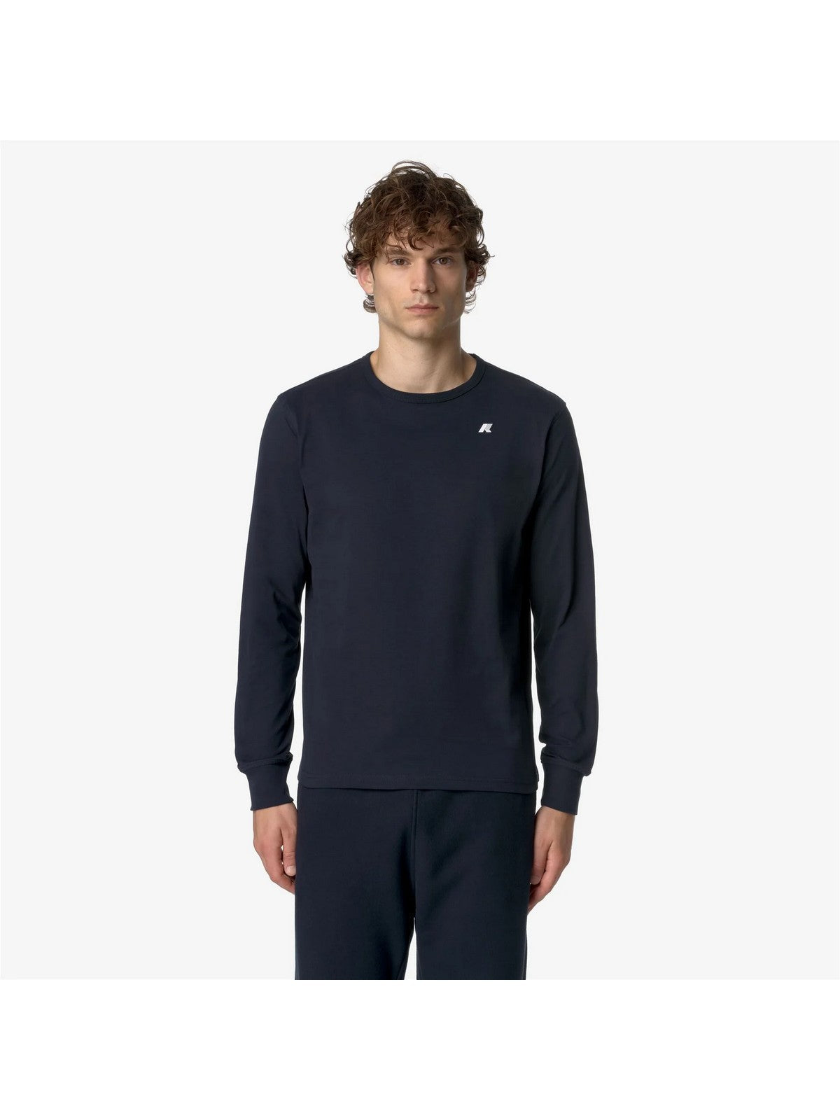 K-WAY T-Shirt e Polo Uomo ELMER JS PEACH K8136DW K89 Blu - Stilato