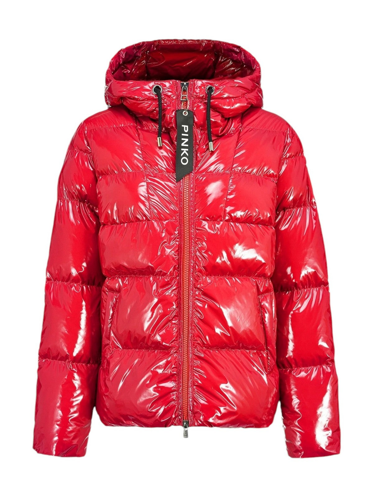 PINKO Piumino Donna Eleodoro Caban Crystal Nylon C 101597-A11K RA1 Rosso - Stilato