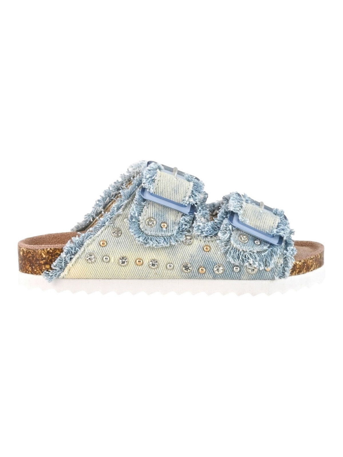 COLORS OF CALIFORNIA Sandalo Bambine e ragazze Denim Sandal With Studs HC.2409 WHI WHITE