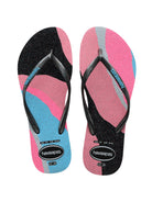 HAVAIANAS Infradito Donna Hav. Slim palette glow 4145766.0090 Nero - Stilato