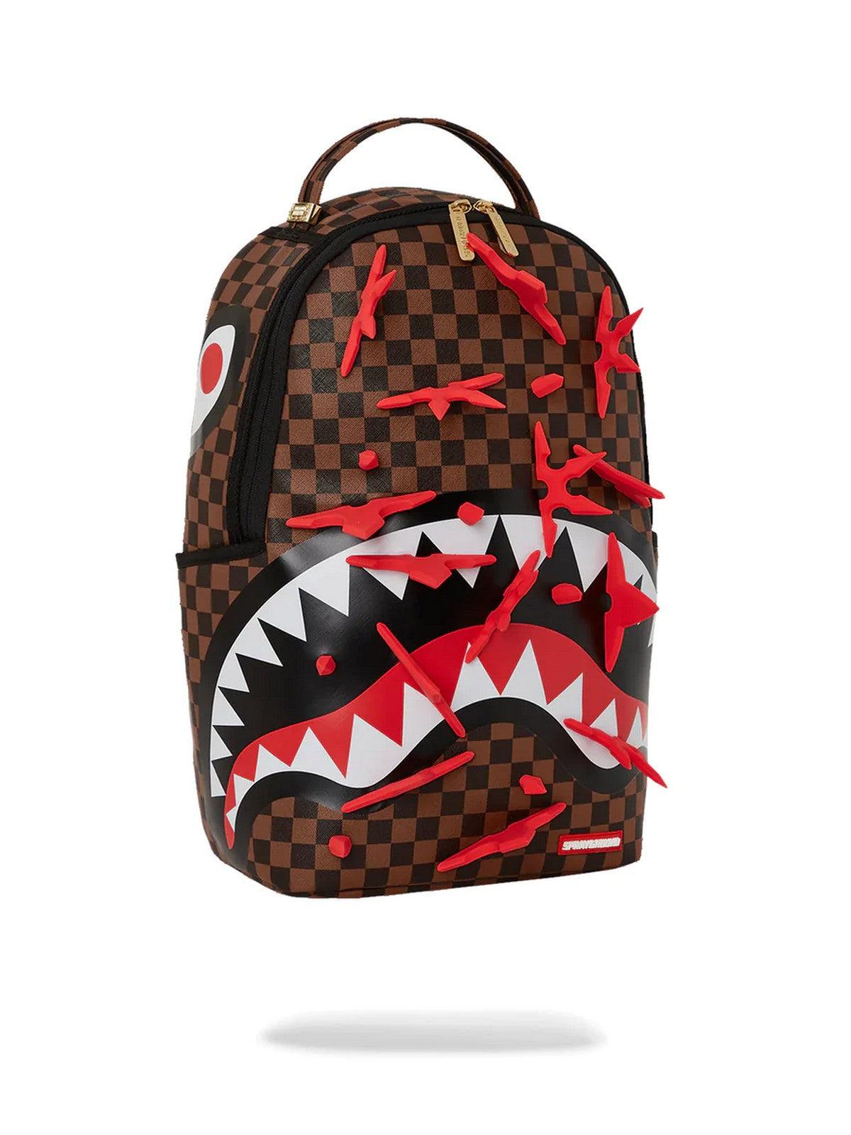 Sprayground Men s Brown Backpack Ninja Star Stilato