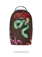 SPRAYGROUND Zaino Uomo Street art snake 910B4792NSZ Marrone - Stilato