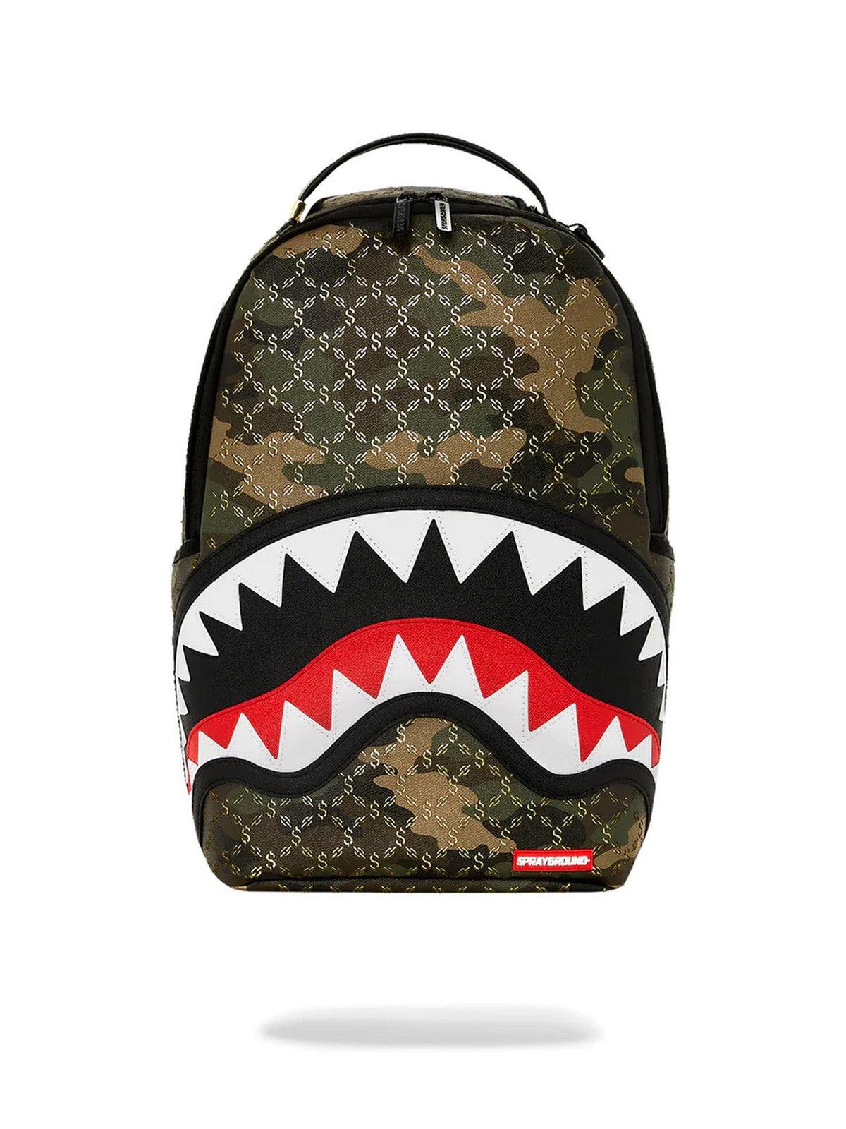 SPRAYGROUND Zaino Uomo $ Pattern over camo 910B5084NSZ Verde - Stilato