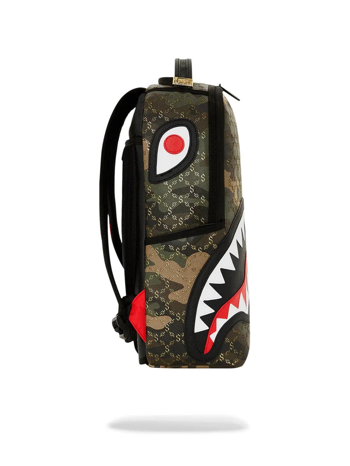 SPRAYGROUND Zaino Uomo $ Pattern over camo 910B5084NSZ Verde - Stilato