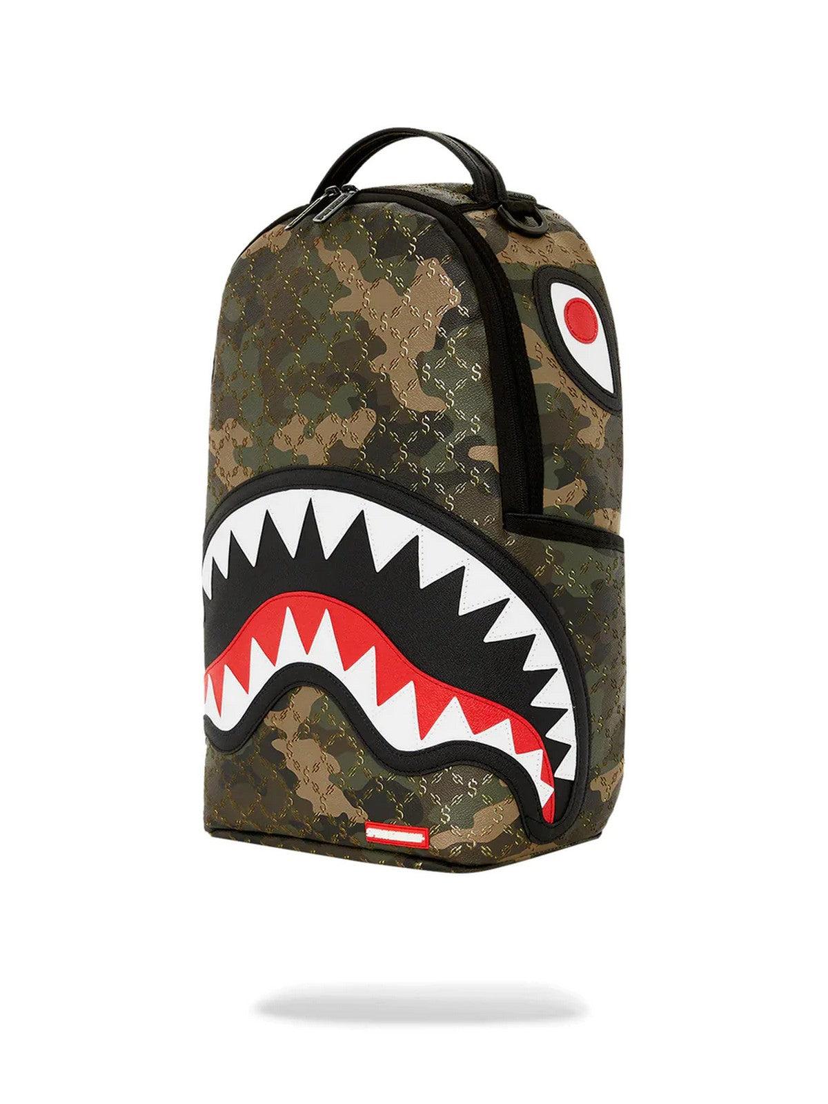 SPRAYGROUND Zaino Uomo $ Pattern over camo 910B5084NSZ Verde - Stilato