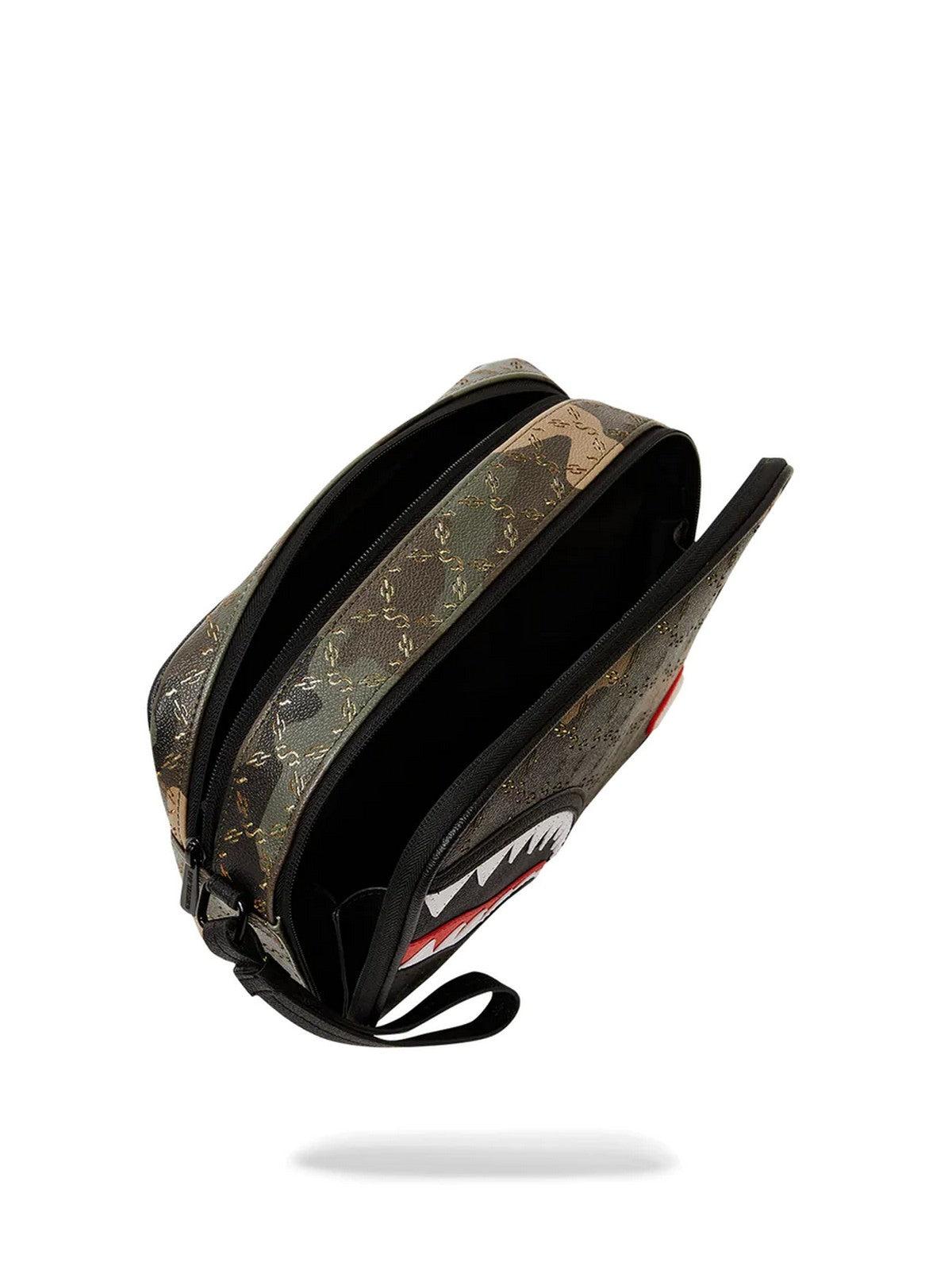 SPRAYGROUND Pochette Uomo $ Pattern over camo 910B5554NSZ Verde - Stilato