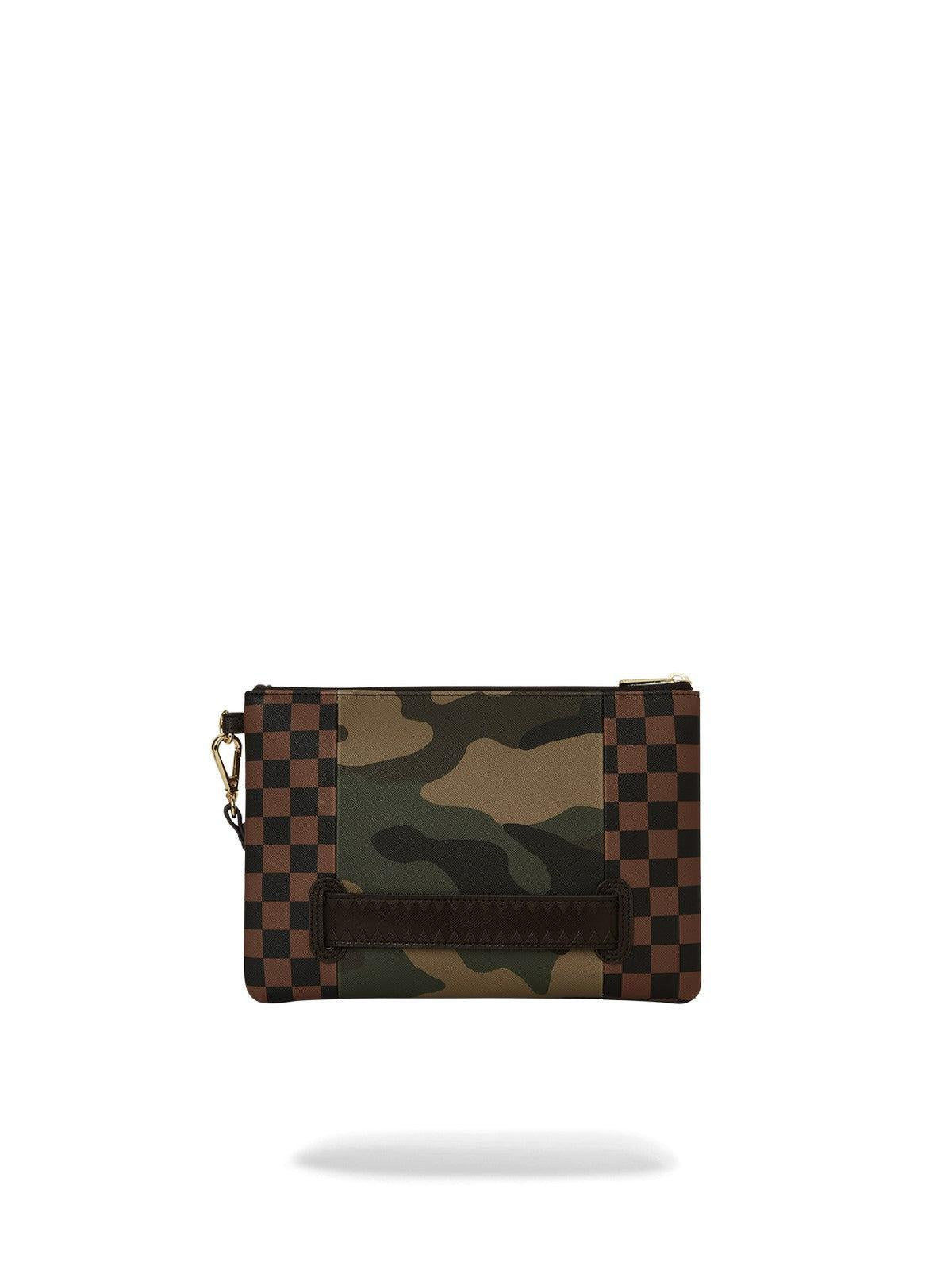 SPRAYGROUND Pochette Uomo Sip with camo accent 910B5630NSZ Marrone - Stilato