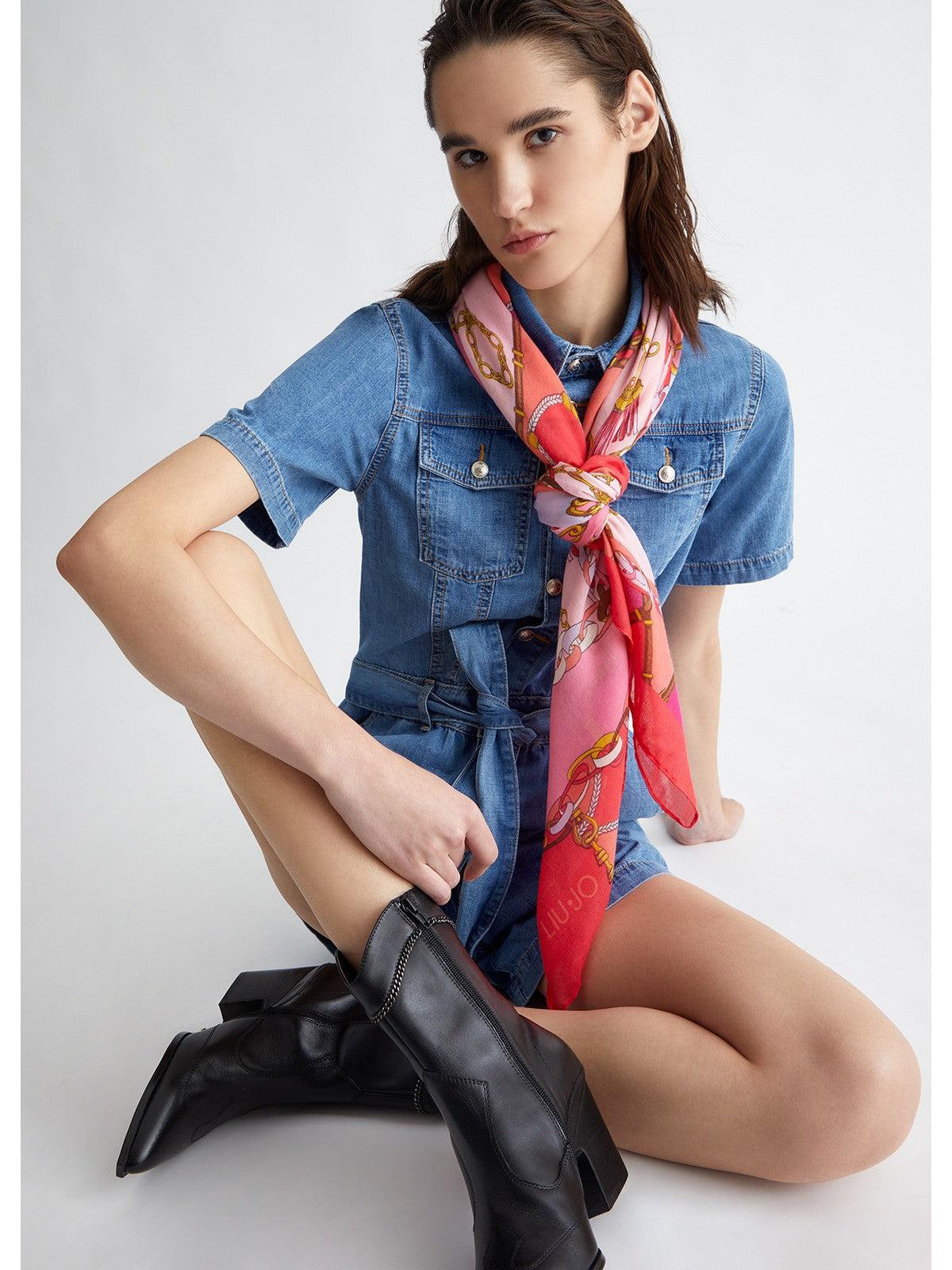 スカーフ LIU JO Woman Neck scarf Pink 2A4032T0300 01130 LIU JO SOFT Foulard Donna 2A4032T0300 01130 Rosa – Stilato