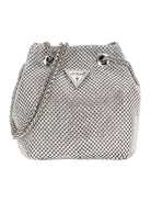 GUESS Borsa Donna Lua Pouch HWRY92 05750 SIL Argento - Stilato