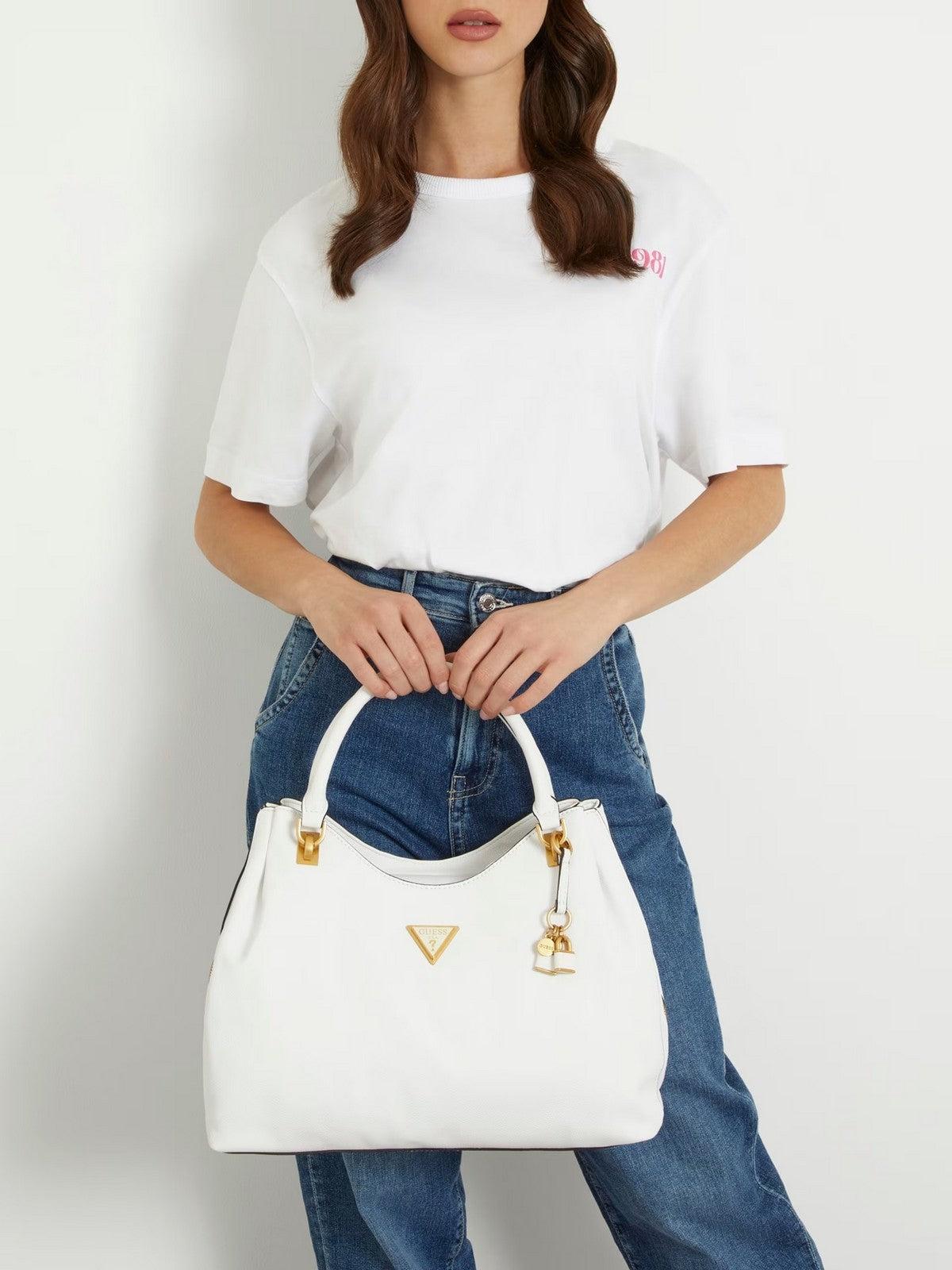 GUESS Borsa Donna James Girlfriend Sat HWVA92 22230 WHI Bianco - Stilato