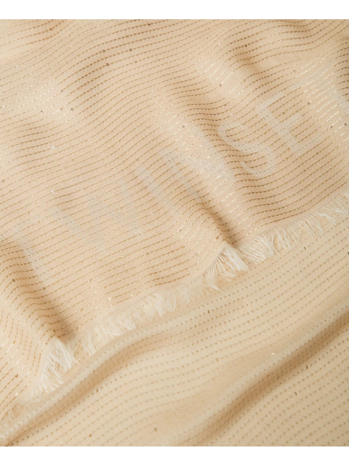 スカーフ TWINSET SS25 SCIARPA (251TA4520 12140) Jacquard keffiyeh with sequins Woman, Beige | TWINSET Milano