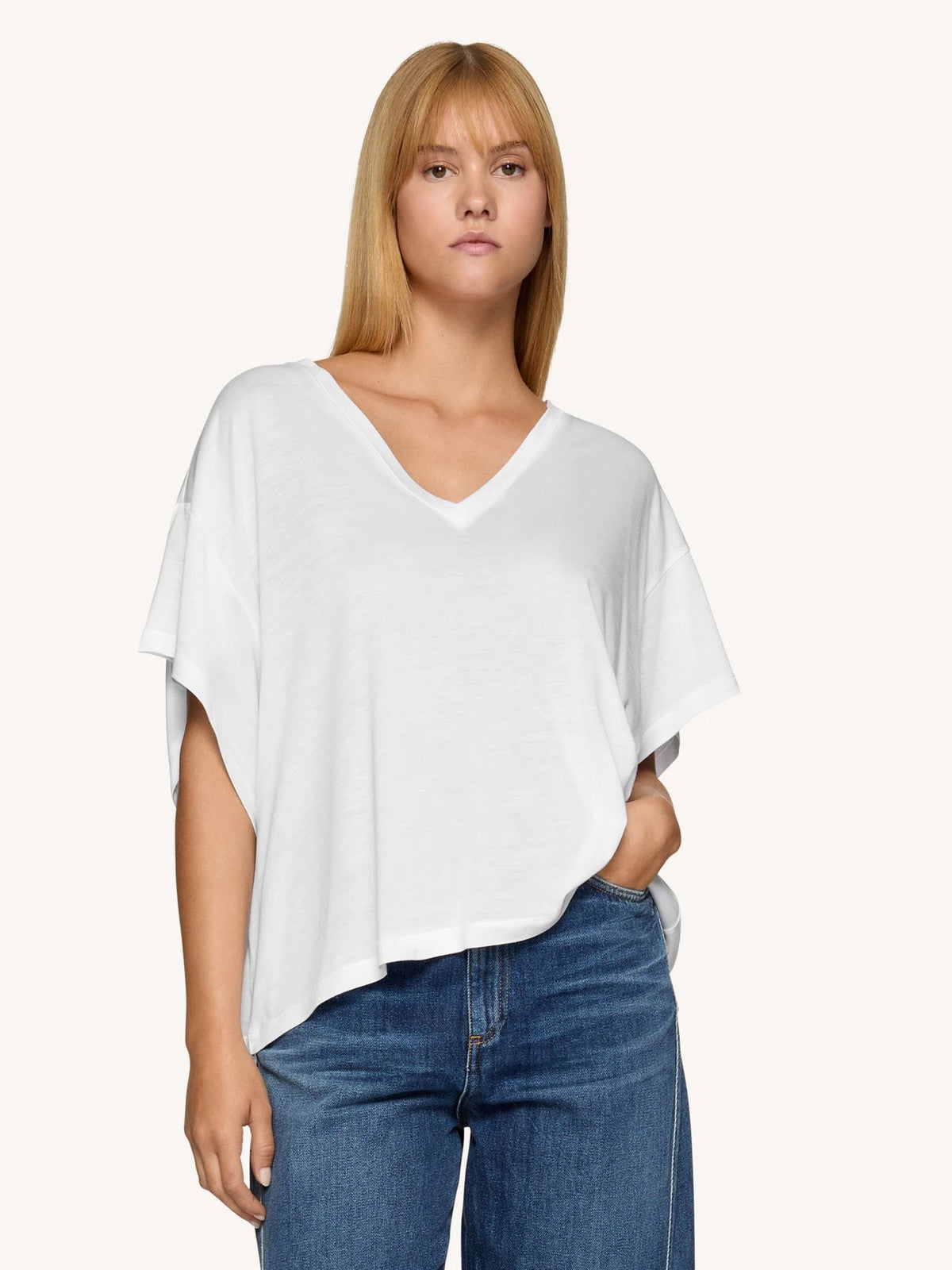 DONDUP T-shirt Donna DS021 JF0349D XXX 000 Bianco – Stilato