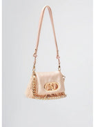 Borse a tracolla Donna Liu Jo - Borsa piccola LaPuffy con piume - Cipria