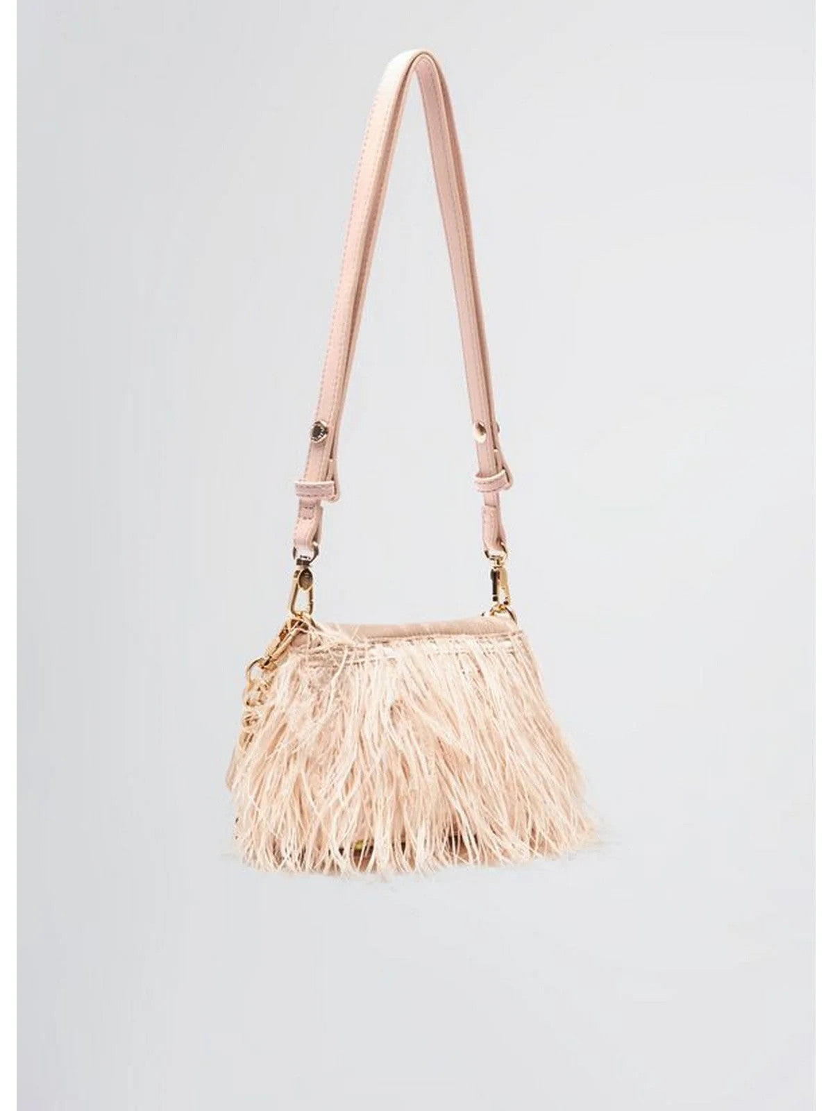 Borse a tracolla Donna Liu Jo - Borsa piccola LaPuffy con piume - Cipria