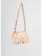 Borse a tracolla Donna Liu Jo - Borsa piccola LaPuffy con piume - Cipria