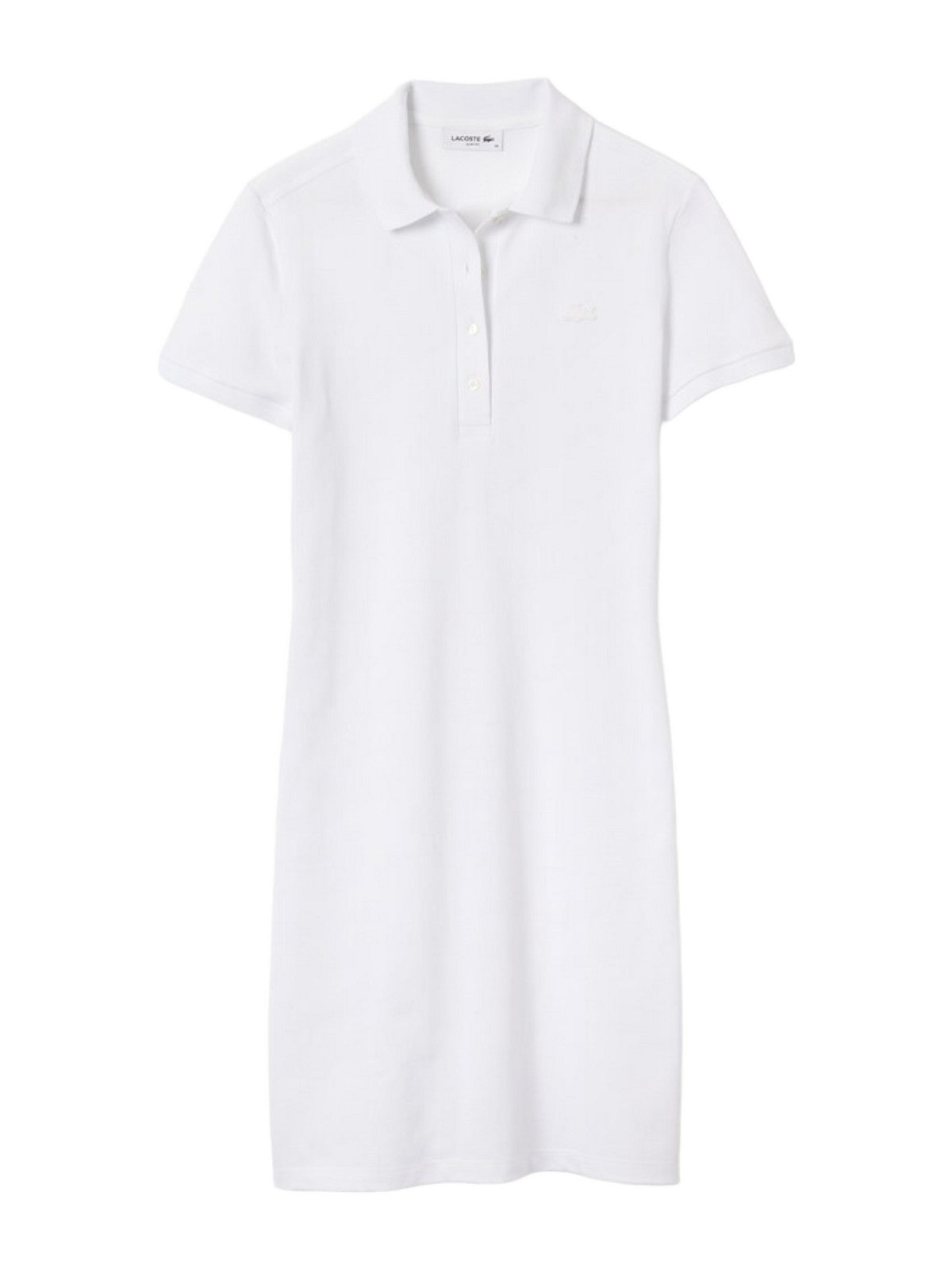 ワンピース LACOSTE Women Dresses EF5473 001 BIANCO WHITE LACOSTE Women's Dress EF5473 001 White – Stilato