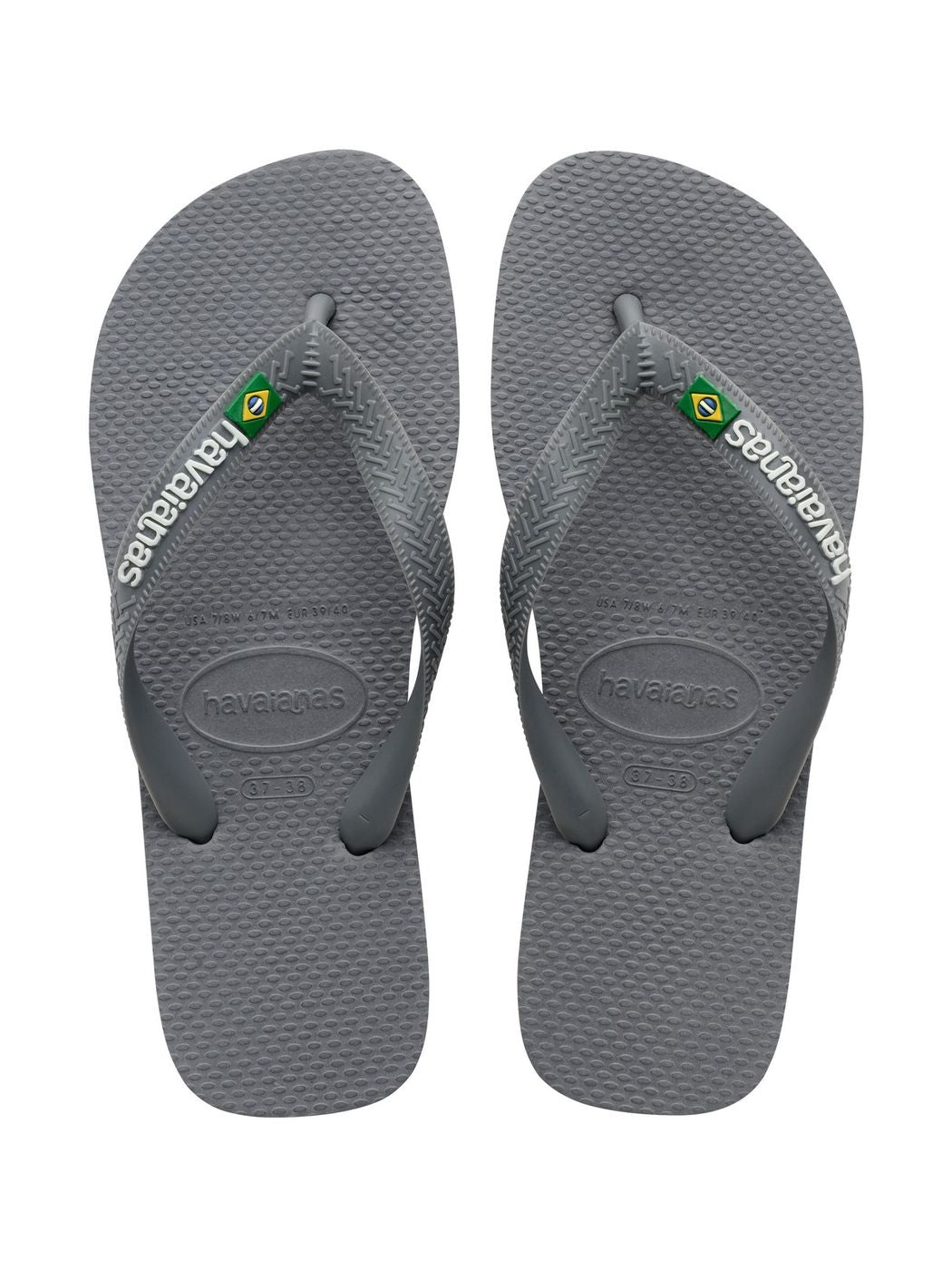 HAVAIANAS Infradito Unisex adulto Hav. Brasil 4110850.5002 Grigio - Stilato