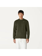 K-WAY Maglione Uomo Sebastien lambswool K2112PW WMR Verde - Stilato