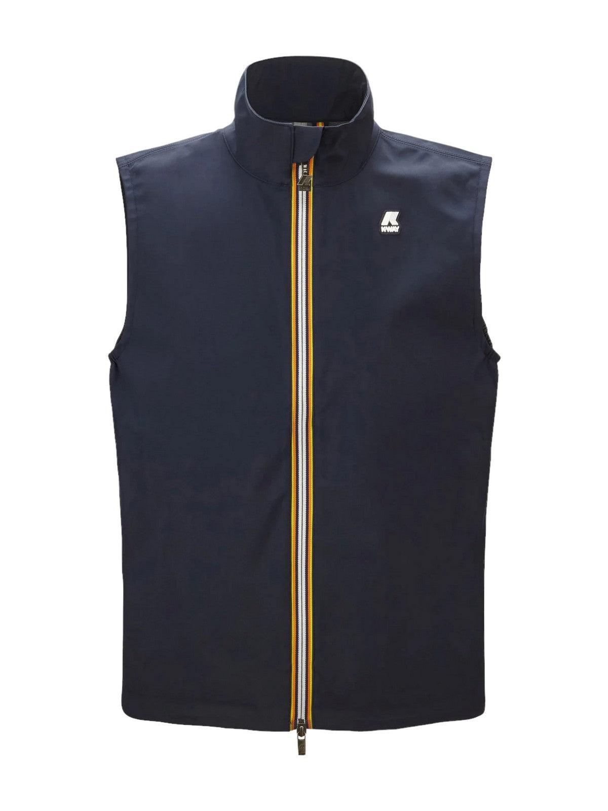 K-WAY Gilet Uomo Haris bonded jersey K4115BW Blu - Stilato