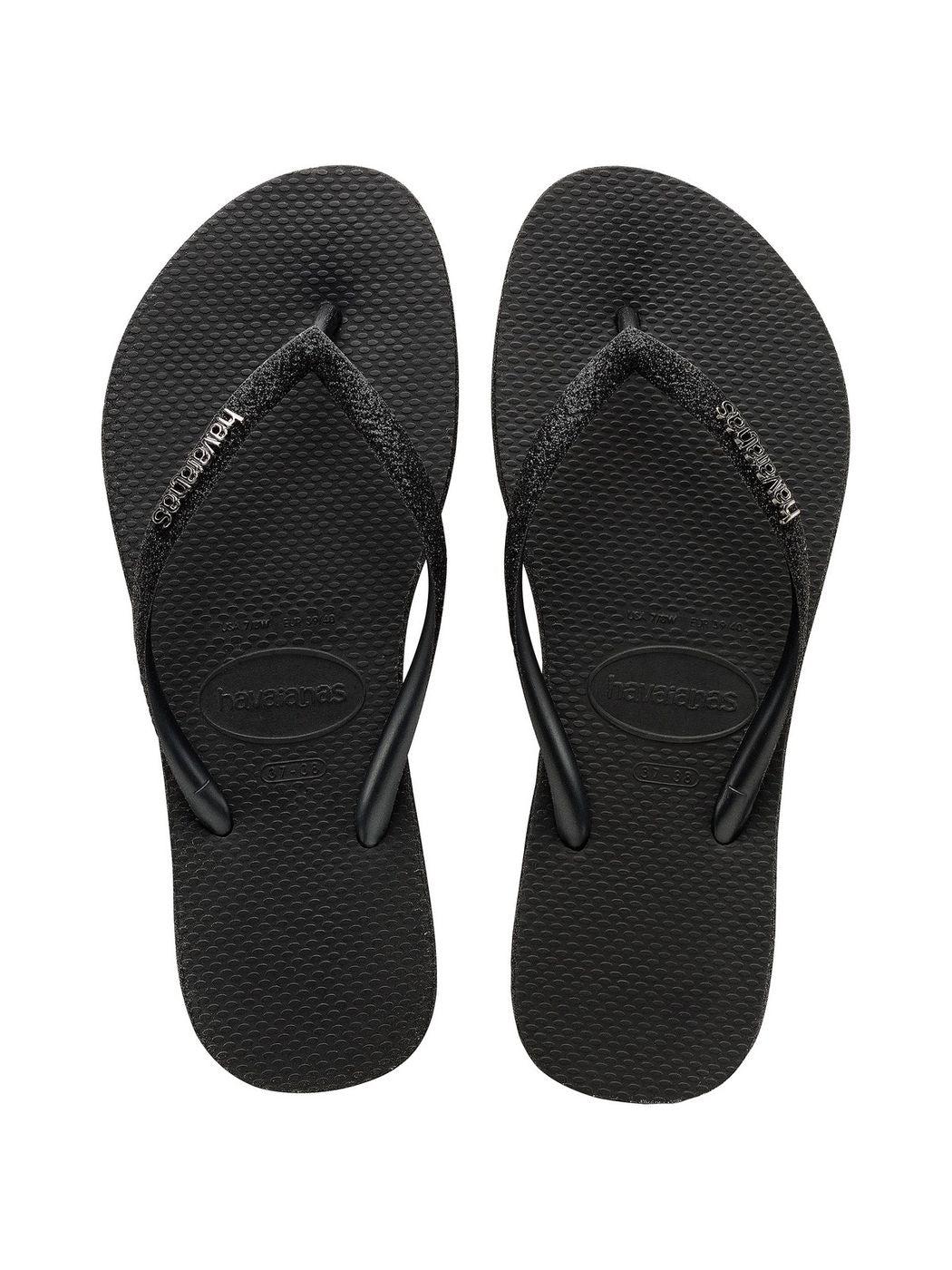 HAVAIANAS Infradito Donna SLIM SPARKLE ME FC 4146093.0090 Nero - Stilato