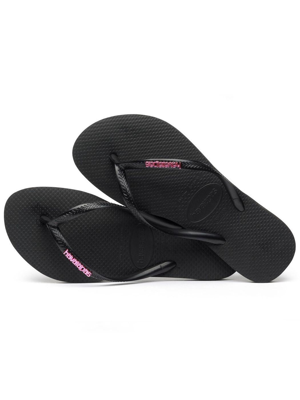 HAVAIANAS Women s Flip Flops 4119875.1094 Black Stilato