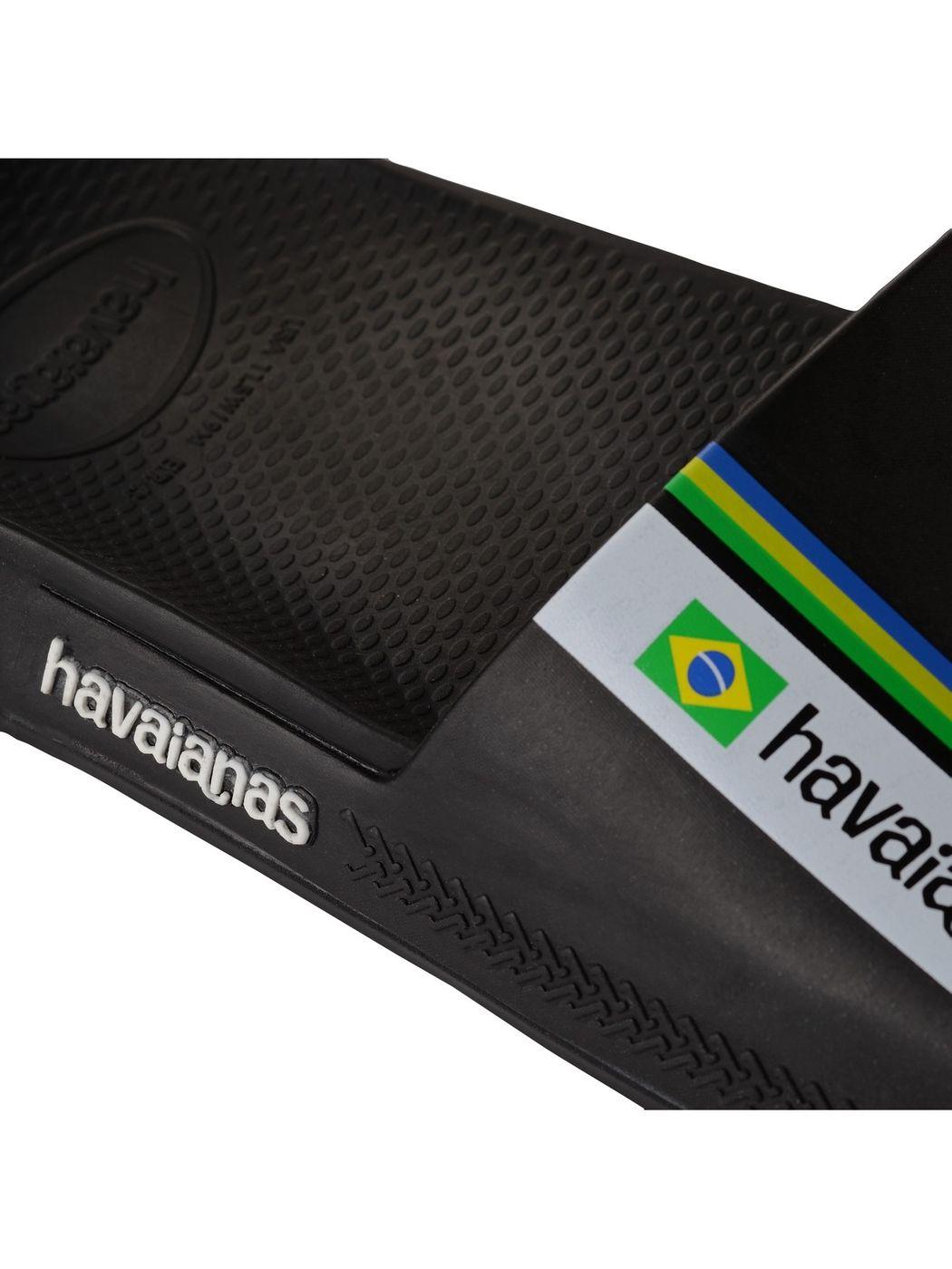 HAVAIANAS Ciabatta Unisex adulto Hav. Slide Brasil 4147319.0090 Nero - Stilato