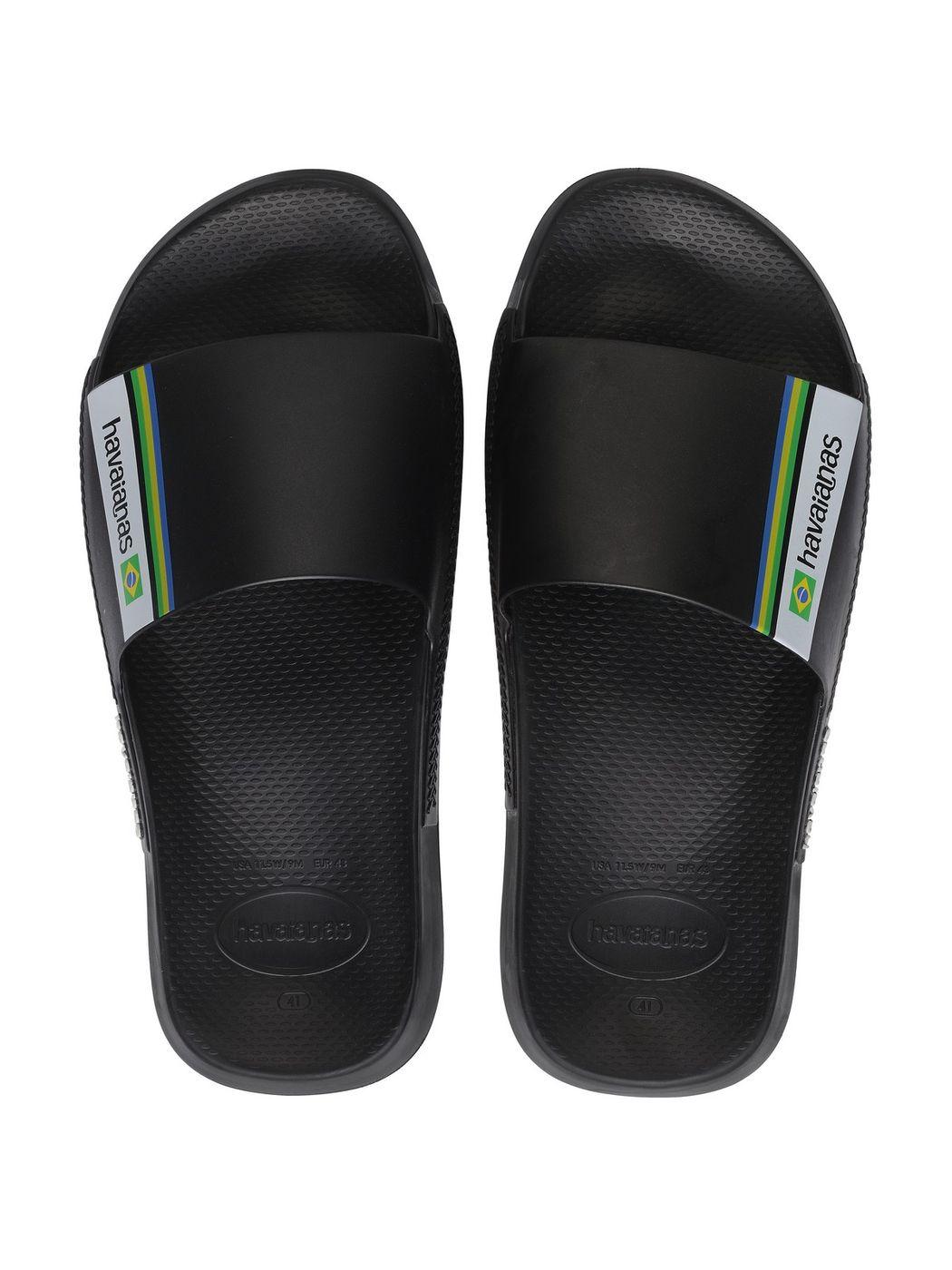 HAVAIANAS Ciabatta Unisex adulto Hav. Slide Brasil 4147319.0090 Nero - Stilato