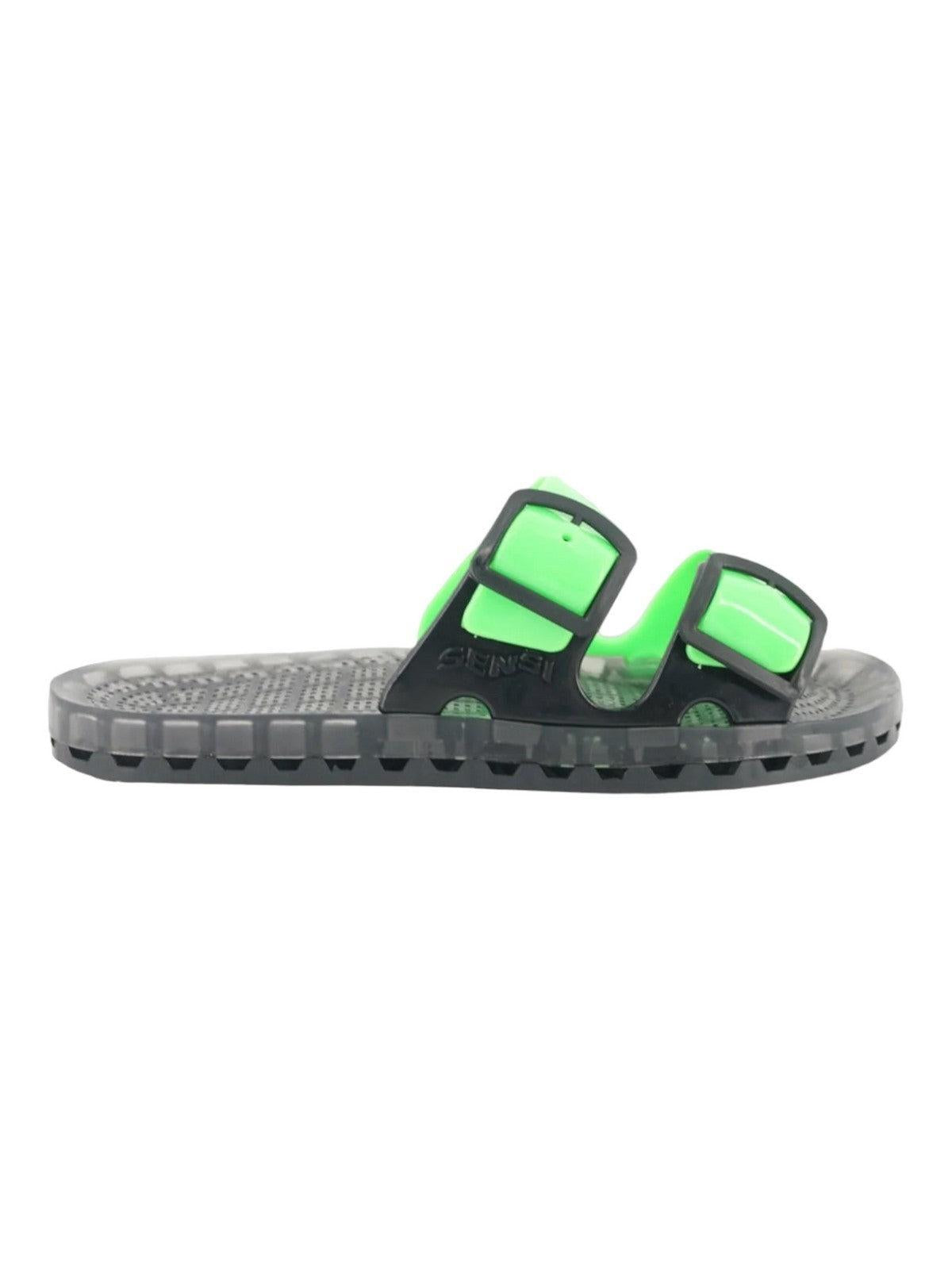 SENSI Ciabatta Unisex adulto la jolla black fluo 4151/BF 301 Verde - Stilato