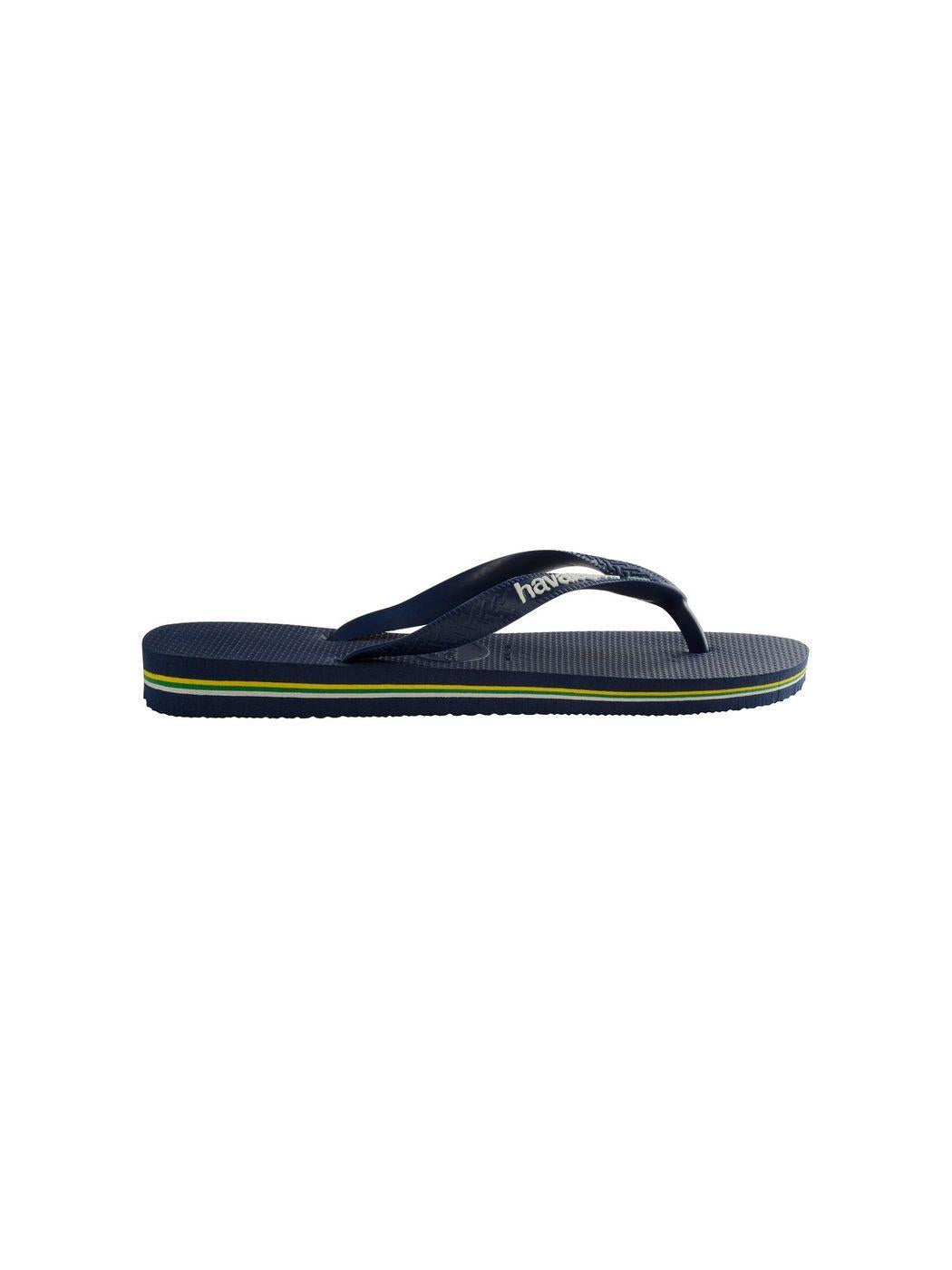 HAVAIANAS Infradito Unisex adulto Hav. Brasil logo 4110850.0555 Blu - Stilato