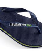 HAVAIANAS Infradito Unisex adulto Hav. Brasil logo 4110850.0555 Blu - Stilato