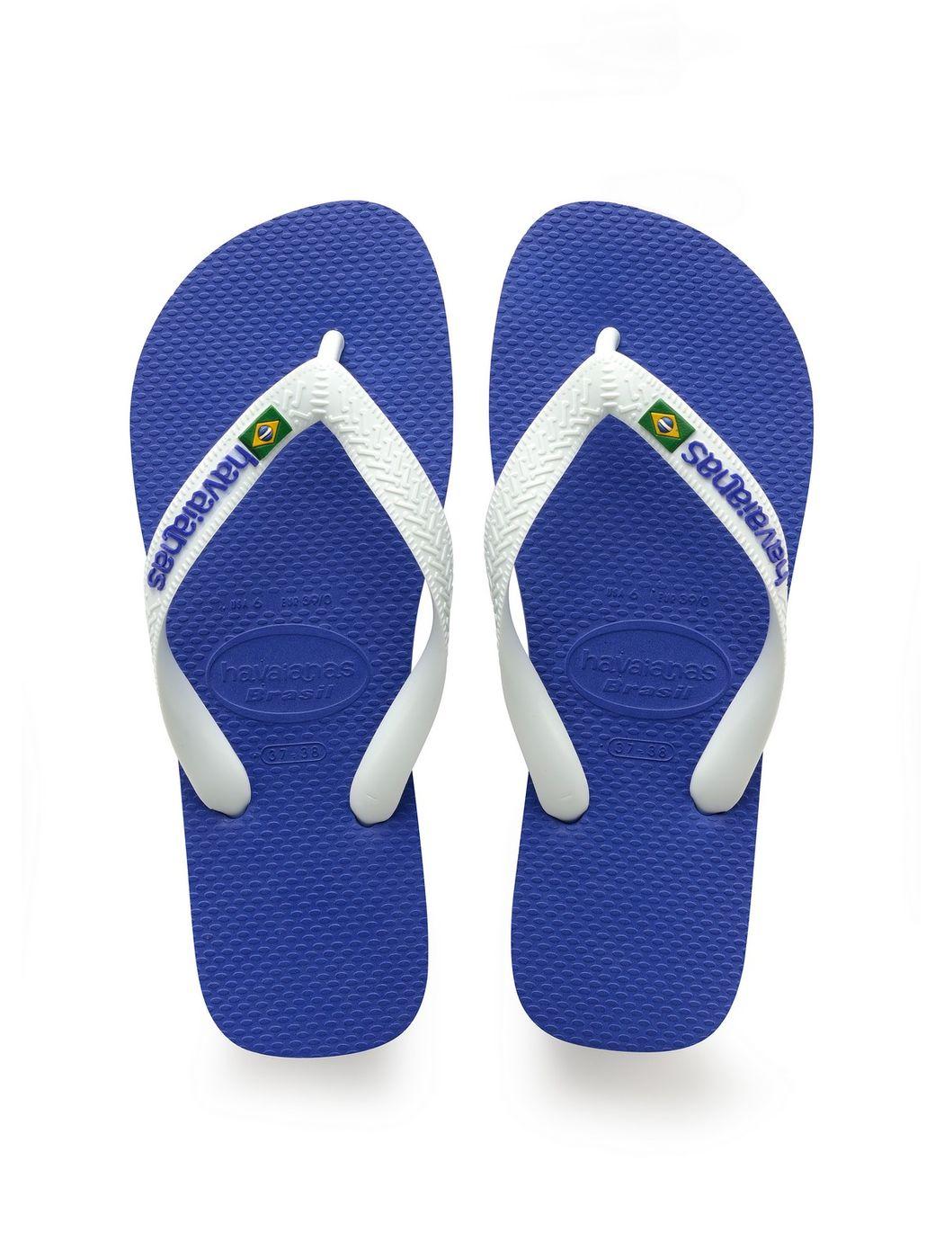 HAVAIANAS Infradito Unisex adulto Hav. Brasil logo 4110850.2711 Blu - Stilato