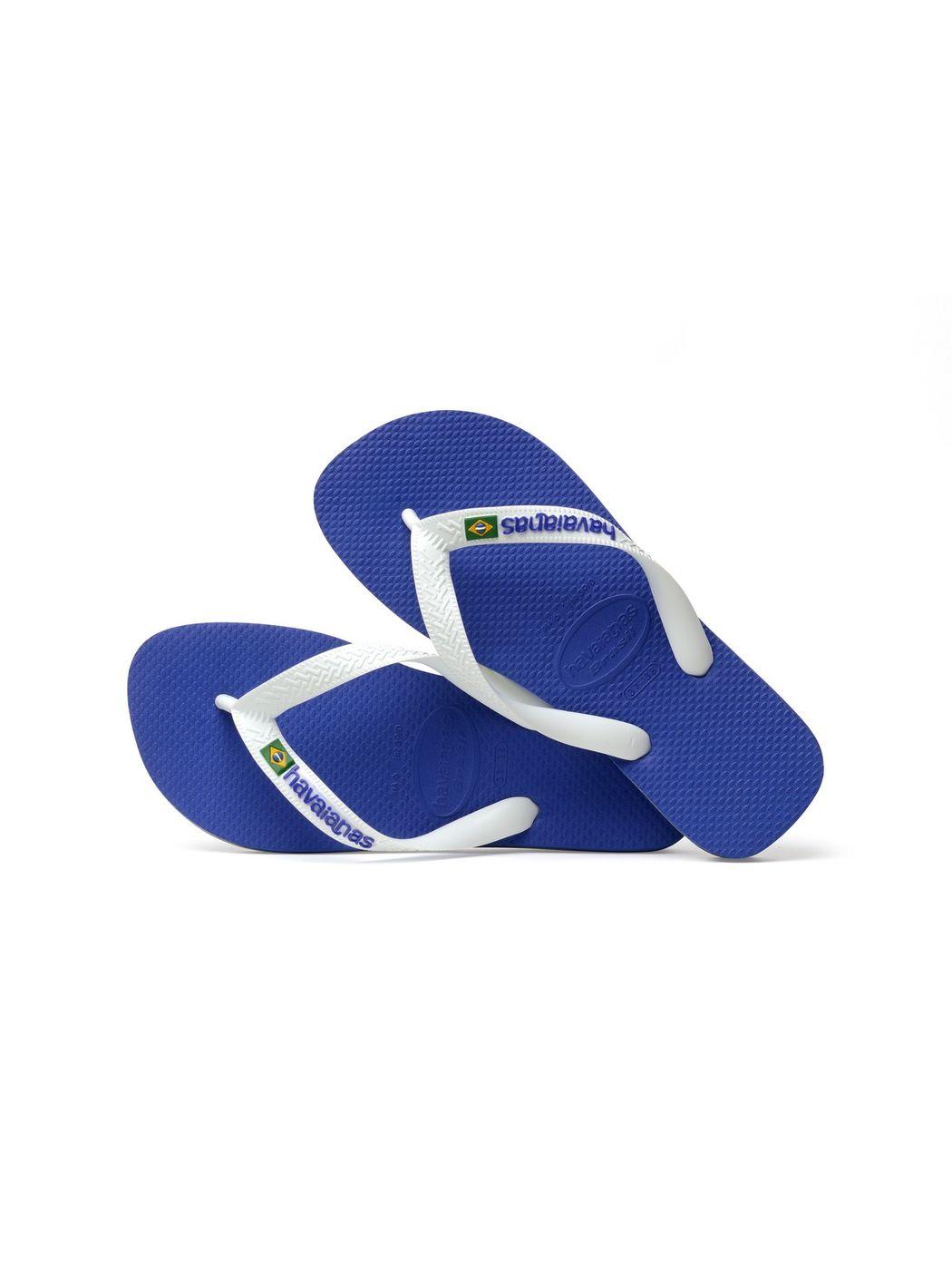 HAVAIANAS Infradito Unisex adulto Hav. Brasil logo 4110850.2711 Blu - Stilato