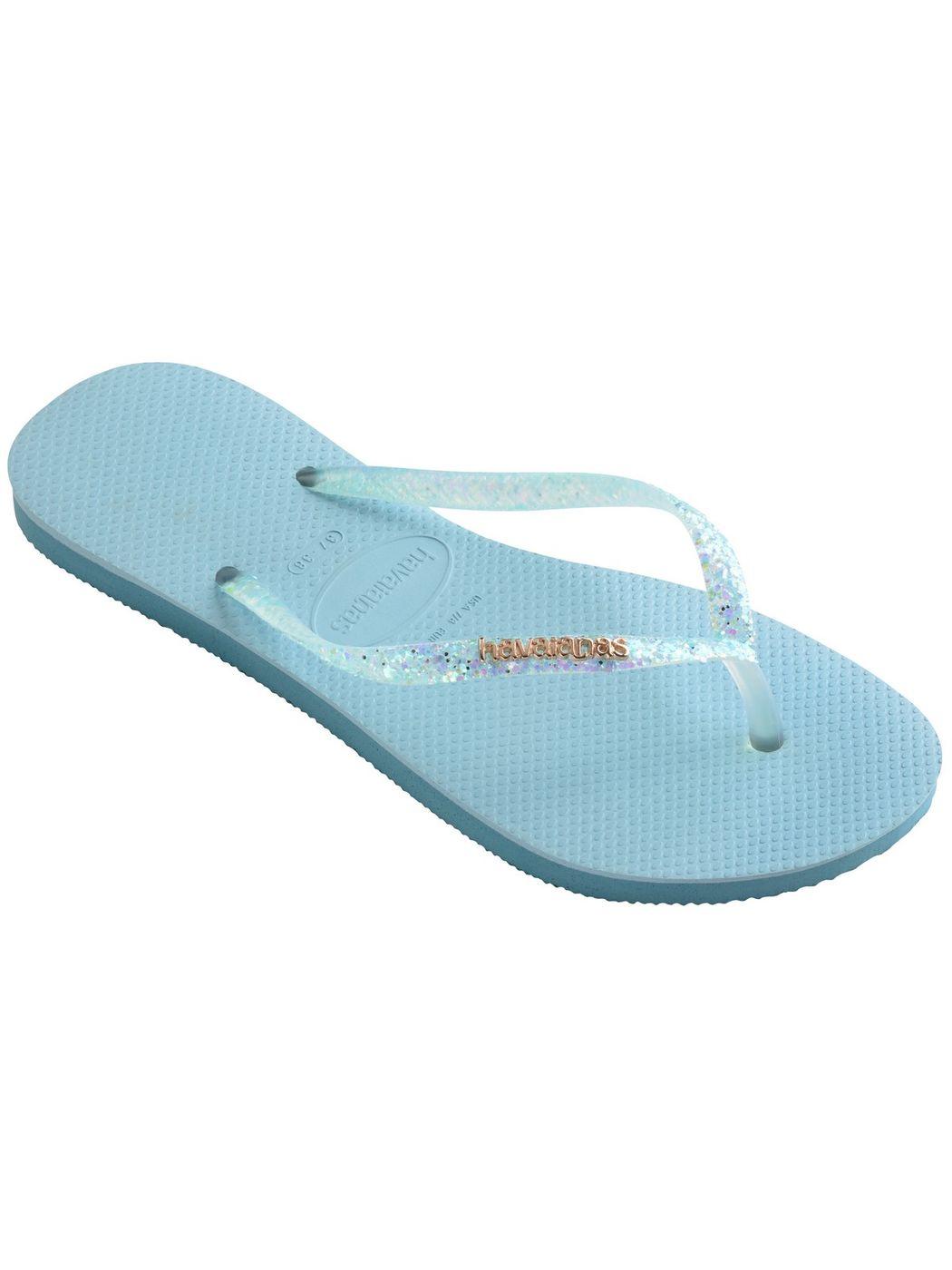 HAVAIANAS Infradito Donna Hav. Slim Glitter Flourish 4147122.1671 Blu - Stilato