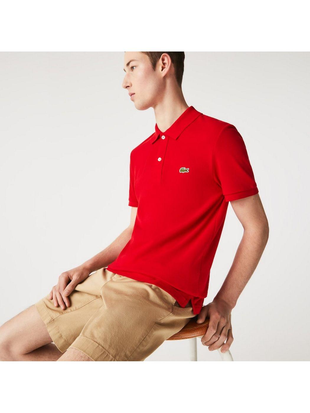 LACOSTE T-Shirt e Polo Uomo PH4012 240 Rosso - Stilato