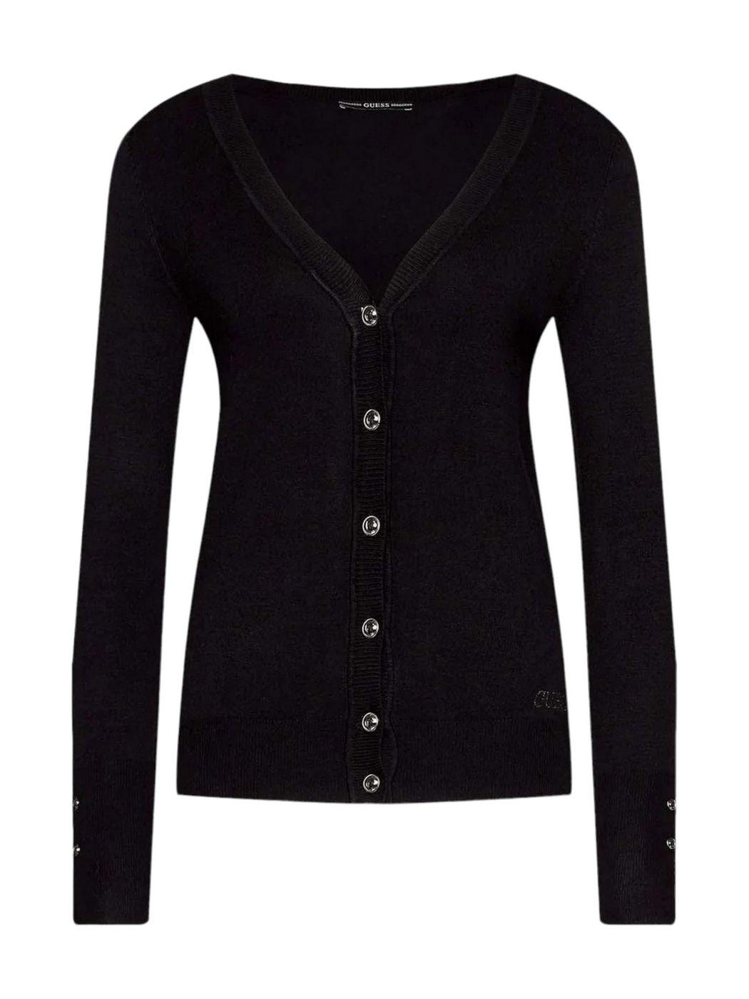 GUESS Cardigan Donna W2YR33 Z2V62 JBLK Nero - Stilato