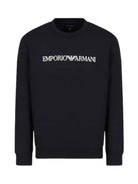 EMPORIO ARMANI Felpa Uomo 8N1MR6 1JRIZ F905 Blu - Stilato