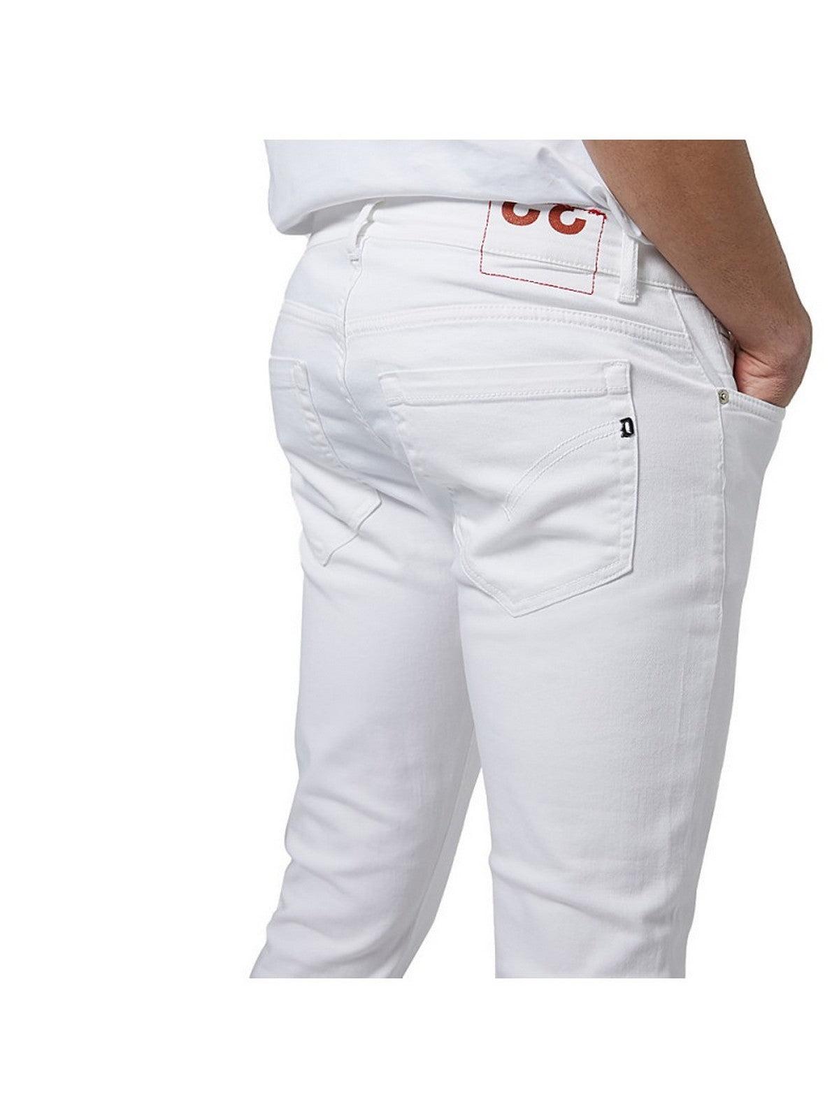 DONDUP Jeans Uomo UP232 BS0030U PTD 000 Bianco - Stilato