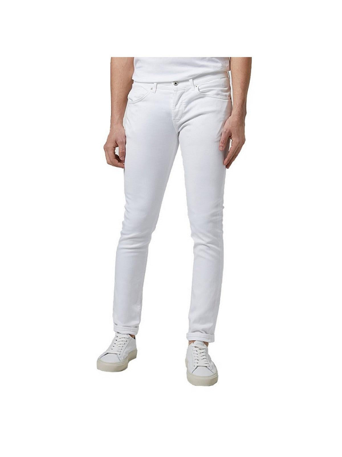 DONDUP Jeans Uomo UP232 BS0030U PTD 000 Bianco - Stilato