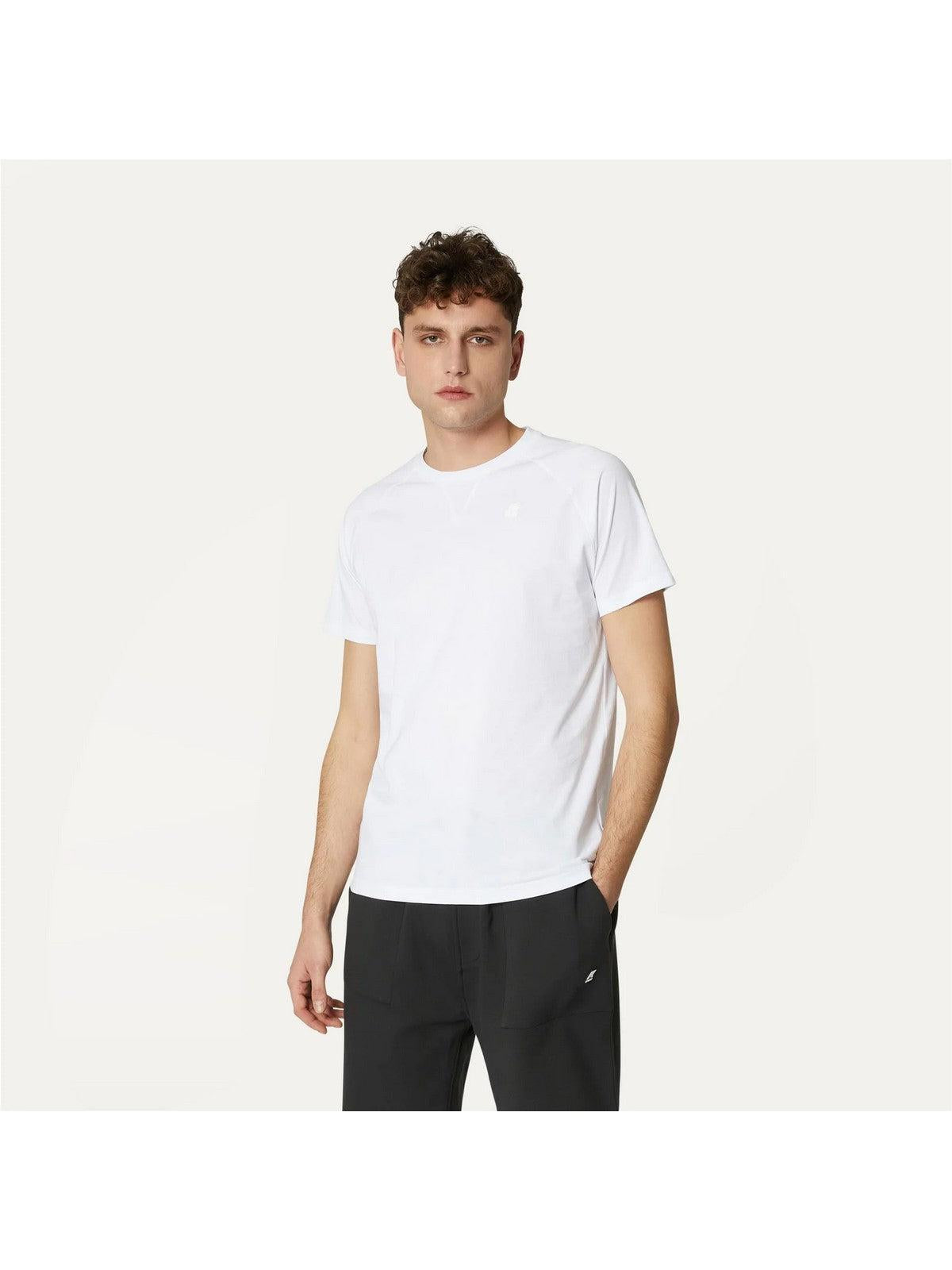 K-WAY T-Shirt e Polo Uomo Edwing K0074Q0 001 Bianco - Stilato