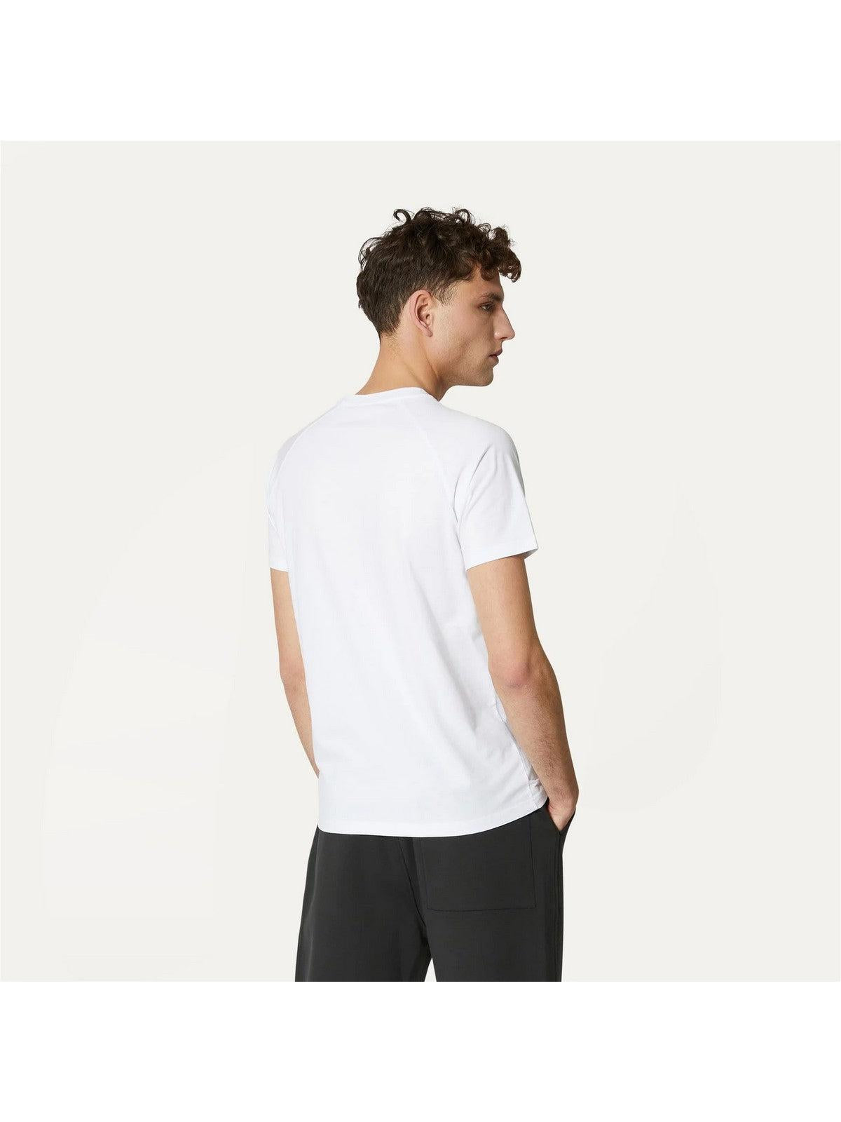 K-WAY T-Shirt e Polo Uomo Edwing K0074Q0 001 Bianco - Stilato